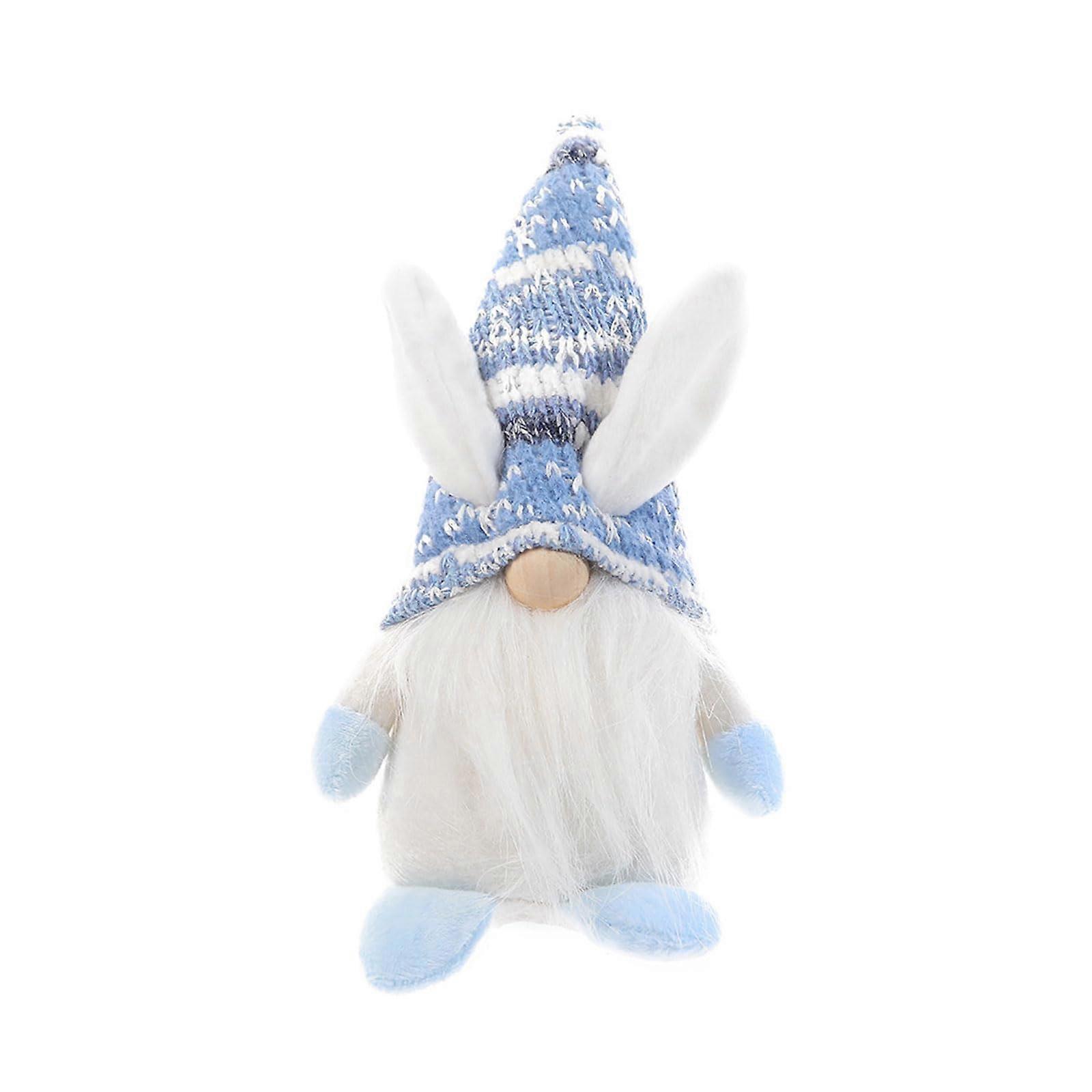 Doll Scandinavian Dwarf Puppet for Easter Holiday Home Tabletop Tree Decoration Festival Props Party Supplies Blue
