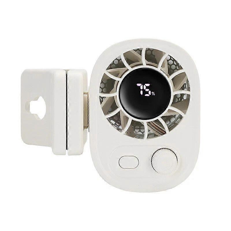 Car Clip on Fan with LED Display - 360 Rotation, Adjustable Speeds Fan