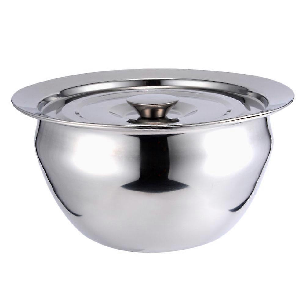 Stainless Steel Mixing Bowl with Lid Deep Design for Easy Stirring, Egg Storage, and Salad Preparation