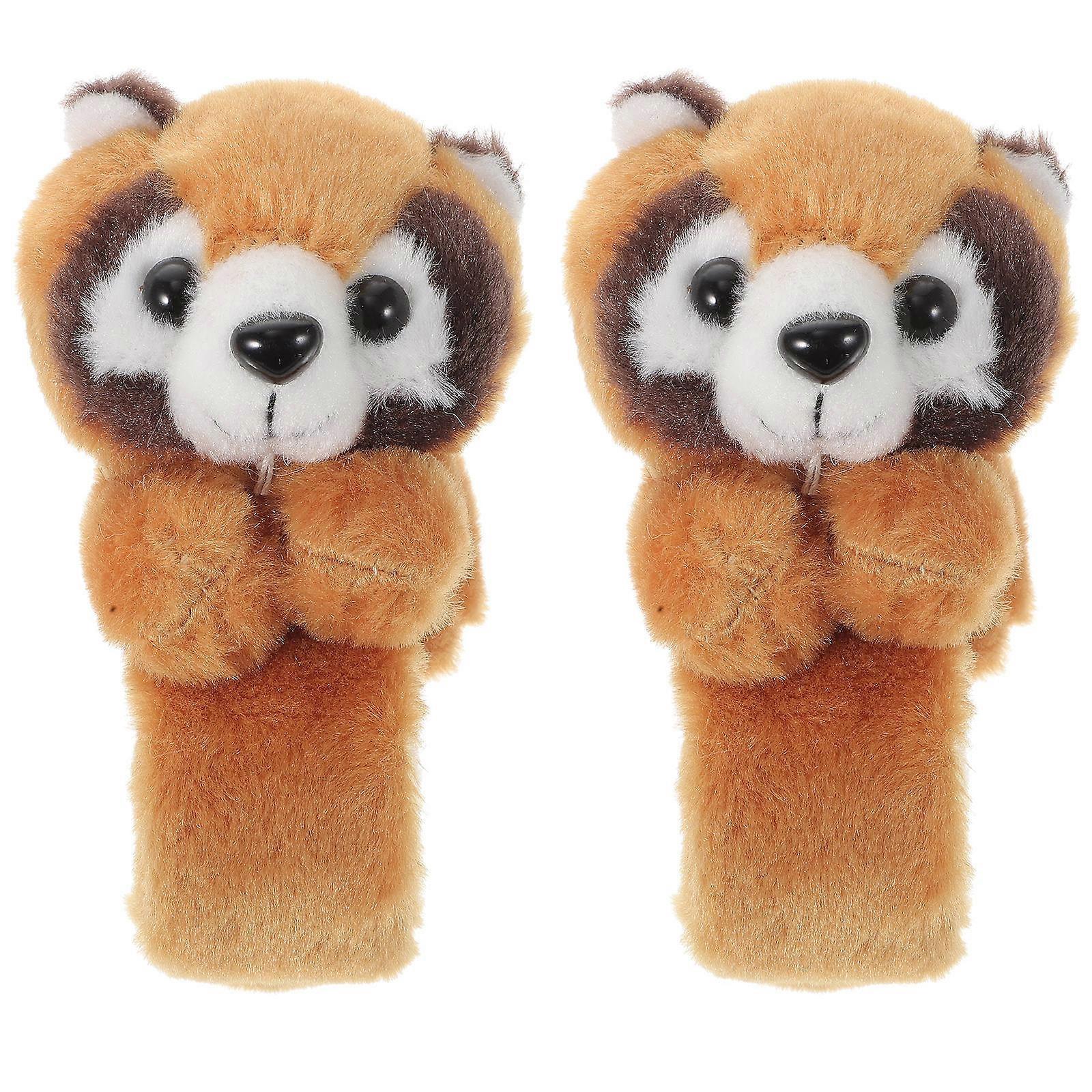 Here's a polished and engaging product description based on your input:
**2pcs Raccoon Slap Bracelet – Adorable Animal Theme Party Favor Slap