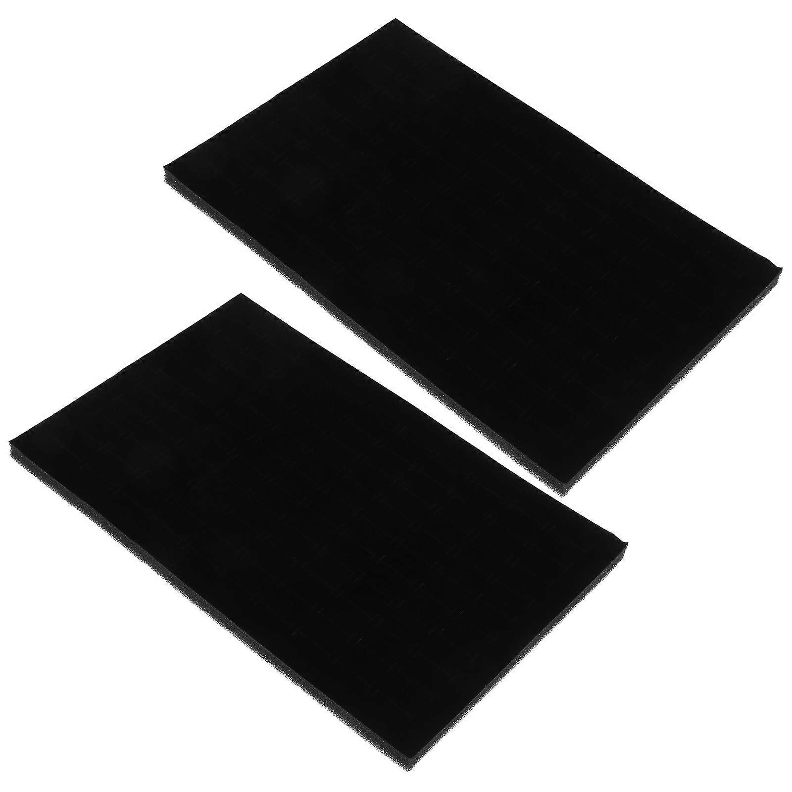 Black Sponge Jewelry Insert Pads for Rings and Earrings Stackable Display Cushions for Organizing Jewelry Boxes and Storage Liners