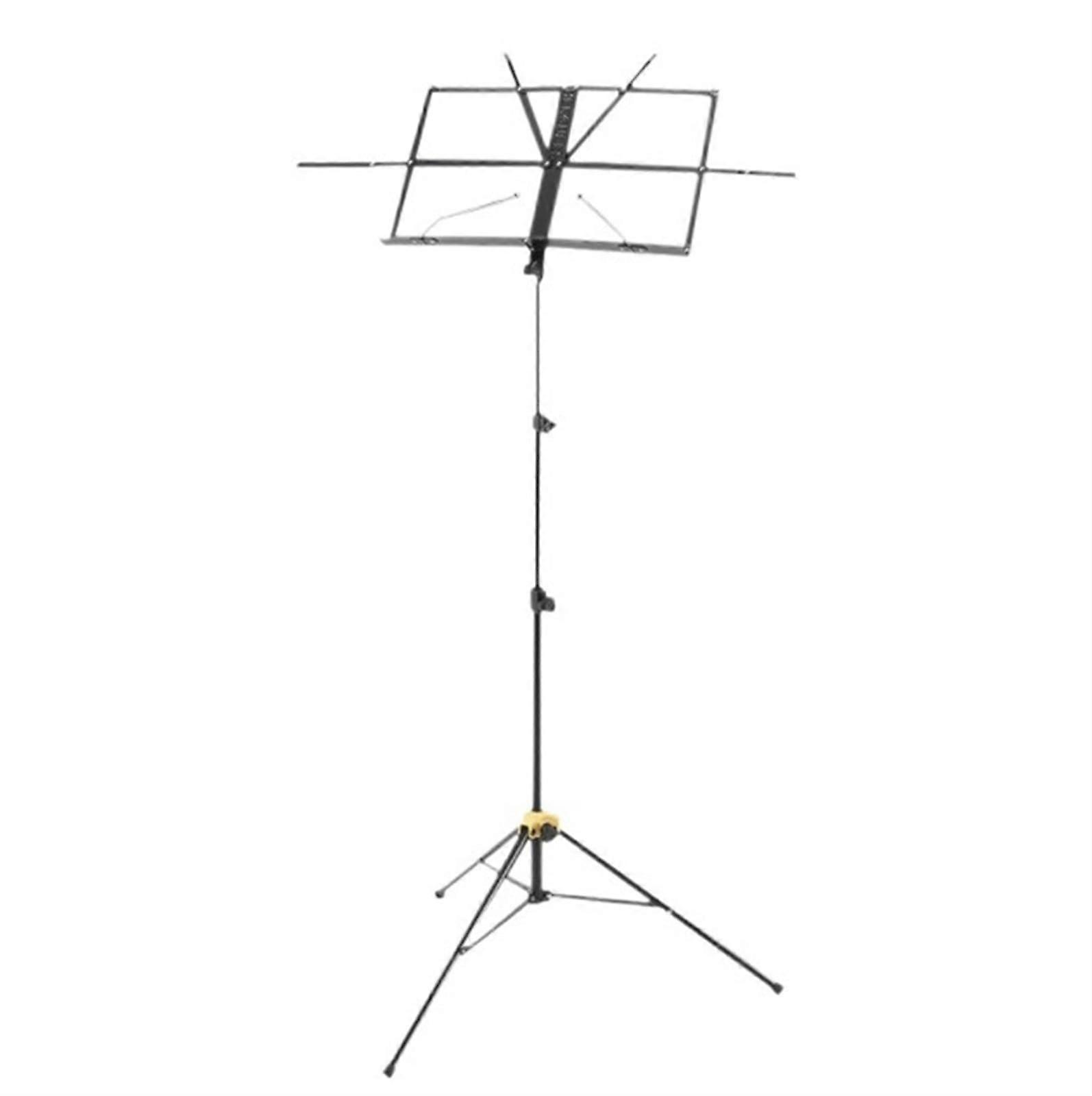 Portable music stand, lightweight, foldable for guitar, wind instruments, black