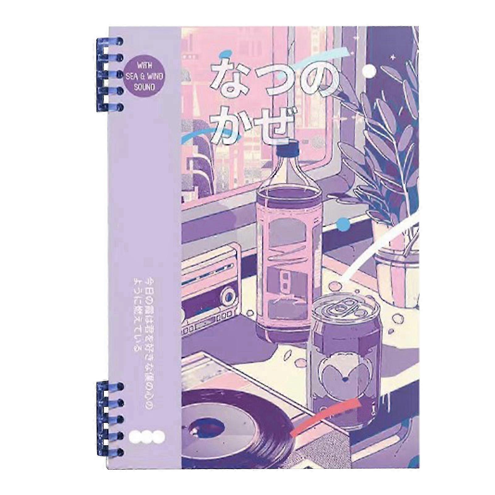 Refillable Loose Leaf Notebook with 120 Pages Thick Paper and Spiral Binding for Office and School