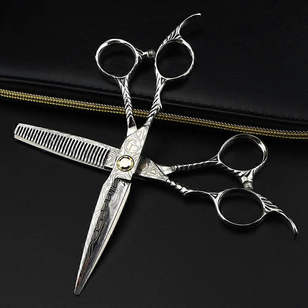 Hair cutting scissors, 6 inches, professional lefthanded scissors, set with bag