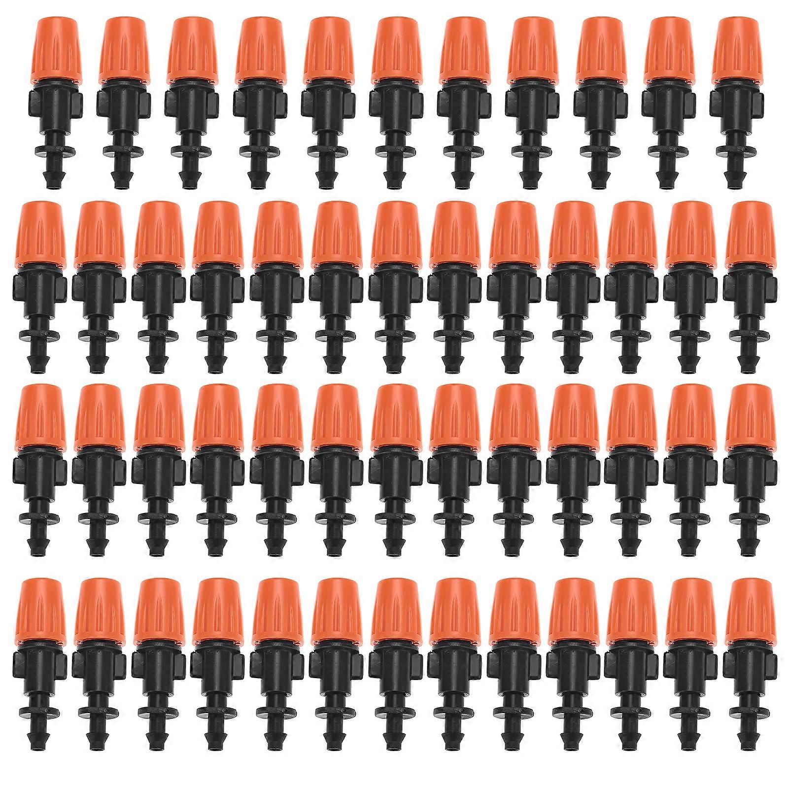 50pcs/set Adjustable Garden Drip Irrigation Misting Nozzles Micro Flowing Sprinkler Head Atomizer