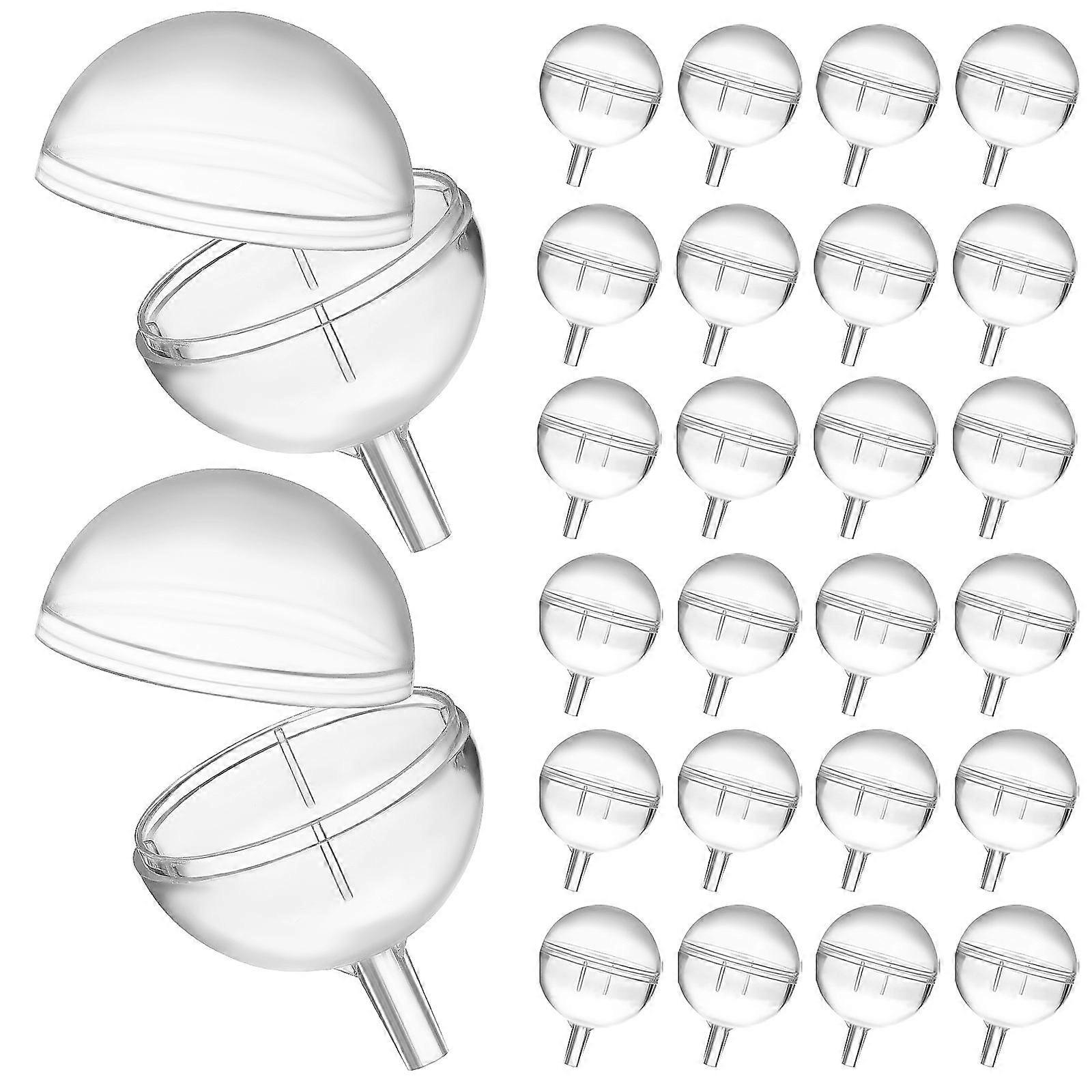 Candy Bouquet Holder For Bride: 80 Pcs Chocolate Holder For Bouquet, Clear Ornaments Chocolate Ball Holder With Sticks Acrylic Display Case For Party