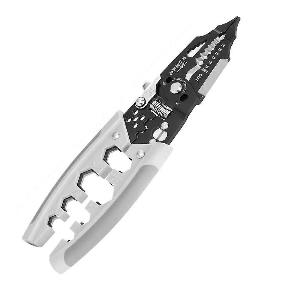Wire Stripping Tool for Electrical Wiring, Multifunctional Wire Wrapping, Cable Crimping Pliers, Wire Cutter, Professional Crimping Tool