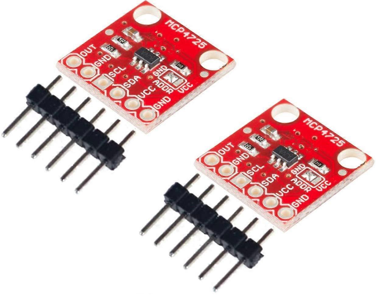 MCP4725 I2C DAC Module Development Board 12-Bit Resolution Dual Pack for Arduino and Raspberry Pi