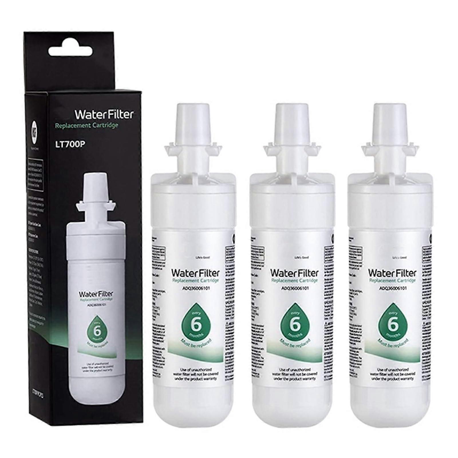 the refrigerator water filter LT700P, suitable models ADQ36006101, ADQ36006113, ADQ75795103, AGF80300702 (3 PCS) 3 Pieces.