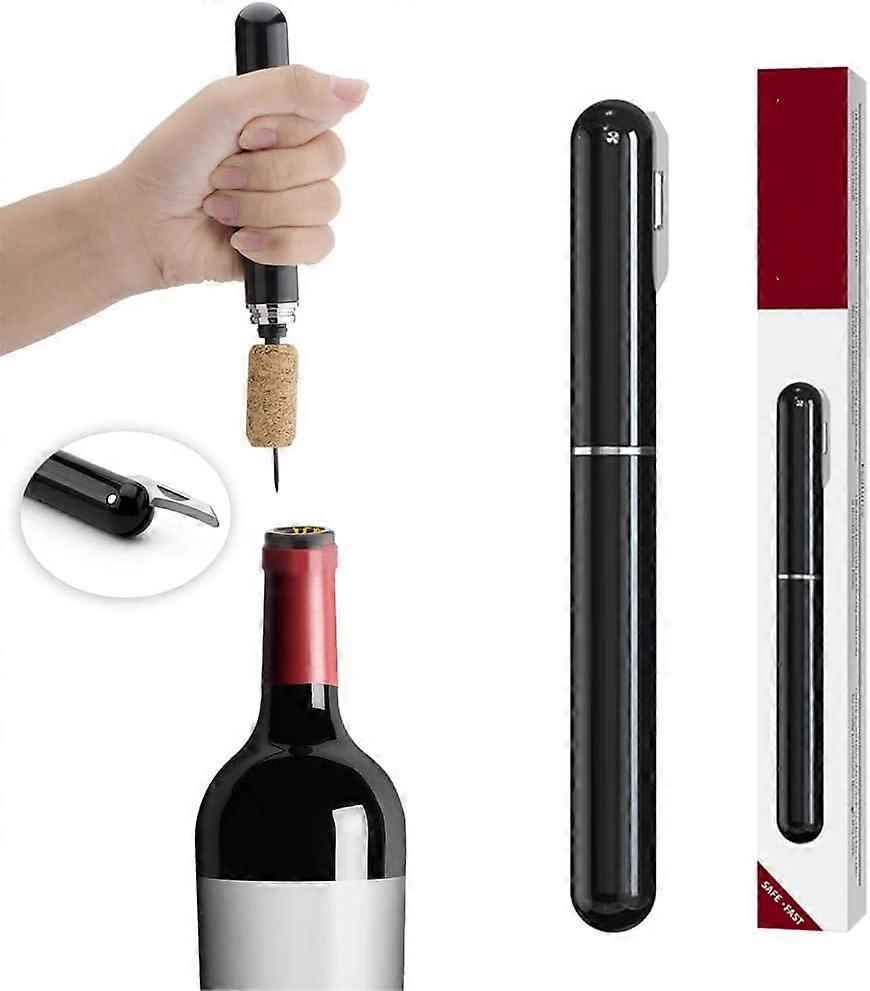 Air Pressure Wine Opener with Foil Cutter - Effortlessly Open Bottles & Preserve Corks Easy-to-Use