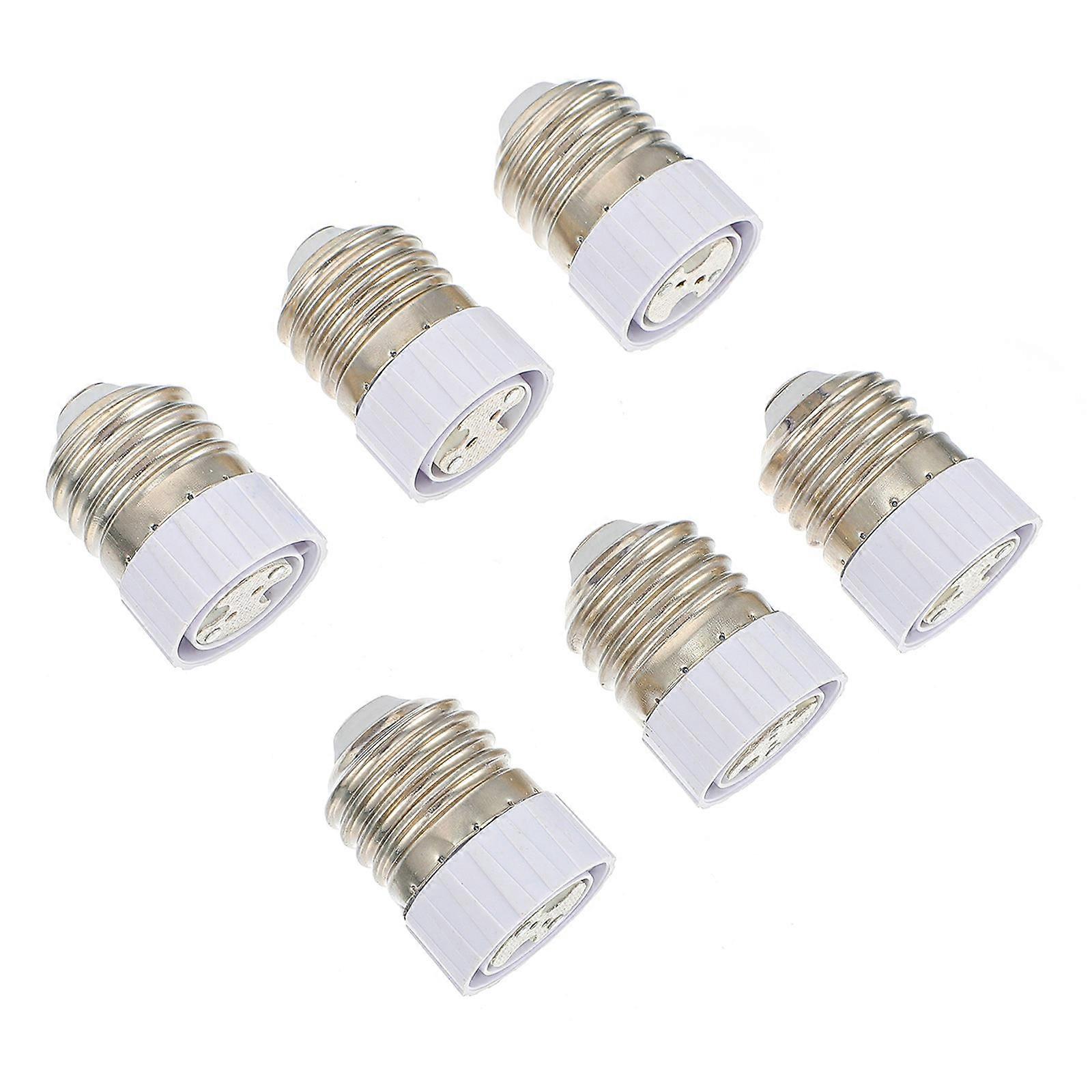 6pcs Lamp Socket Adapter E27 to MR16 Converter Holder