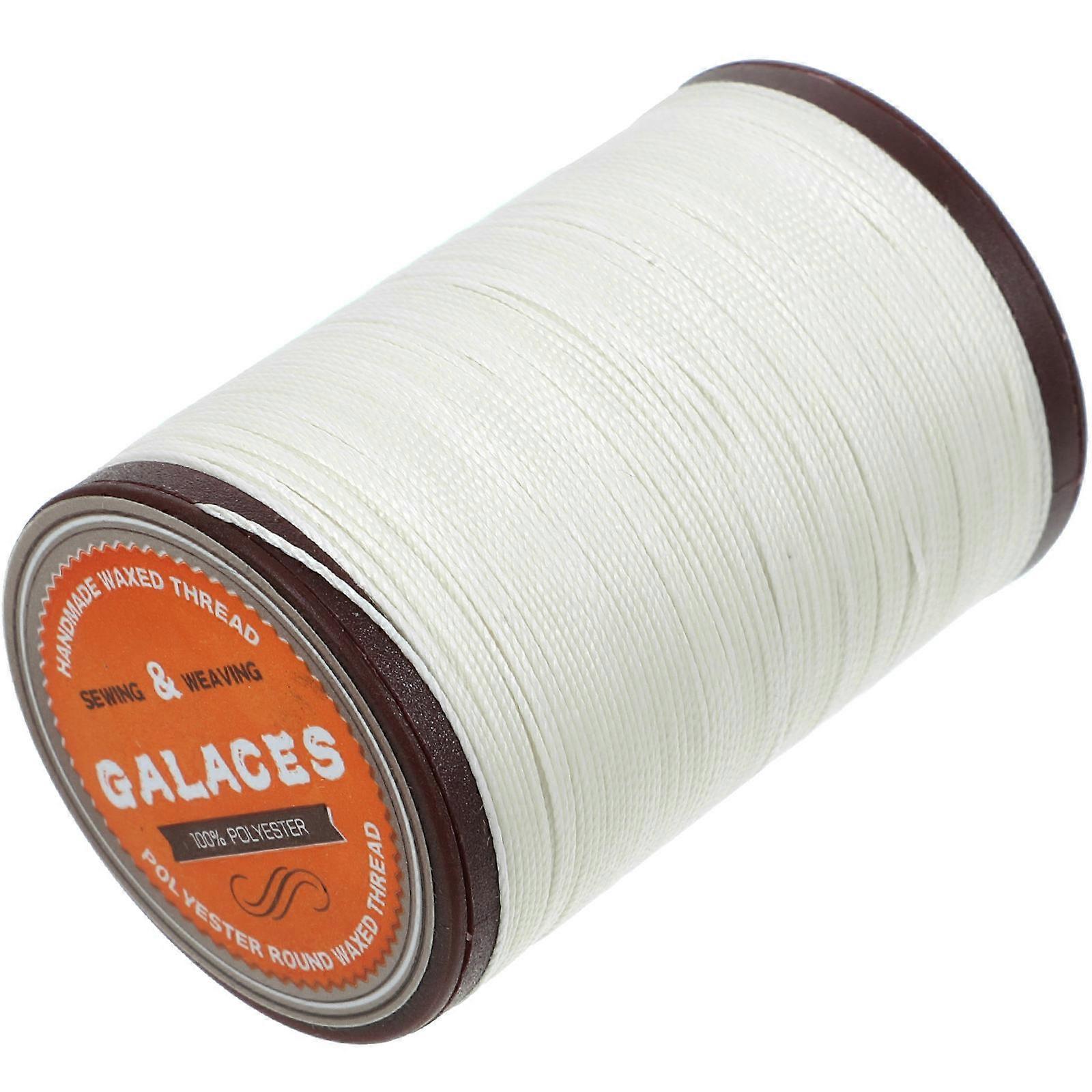 Leather Sewing Thread For Diy Projects Bookbinding Hand Stitching 80 Meters Rice White 1Pcs
