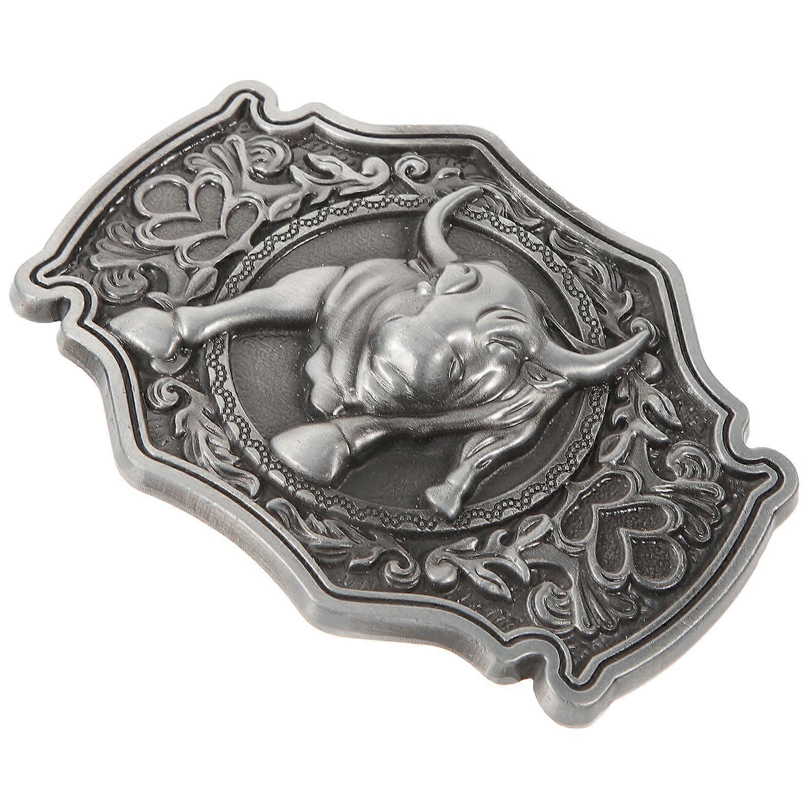 Here's a refined and engaging product description for your **Retro Cowboy Bull Head Belt Buckle**:
**Retro Cowboy Bull Head Belt Buckle for Men –