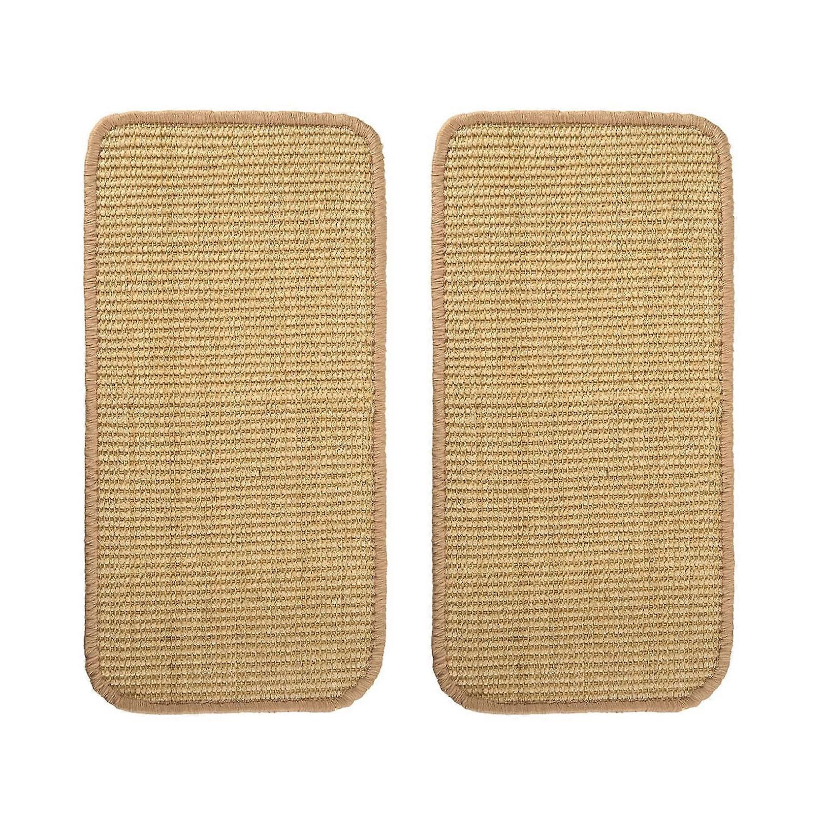 Cats Sisal Mat Claw Sharpener Pad Set Of 2 Wall Mountable Design For Indoor Cats Sisal And Easy Cleaning Multicolor