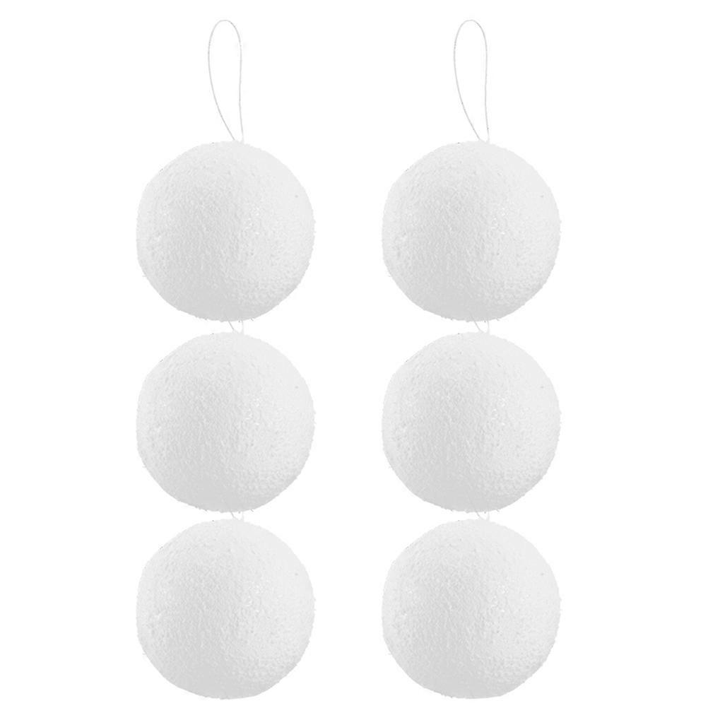 Festival Hanging Decorative Pendants Decor Balls Christmas New Year's Day 6 Pcs