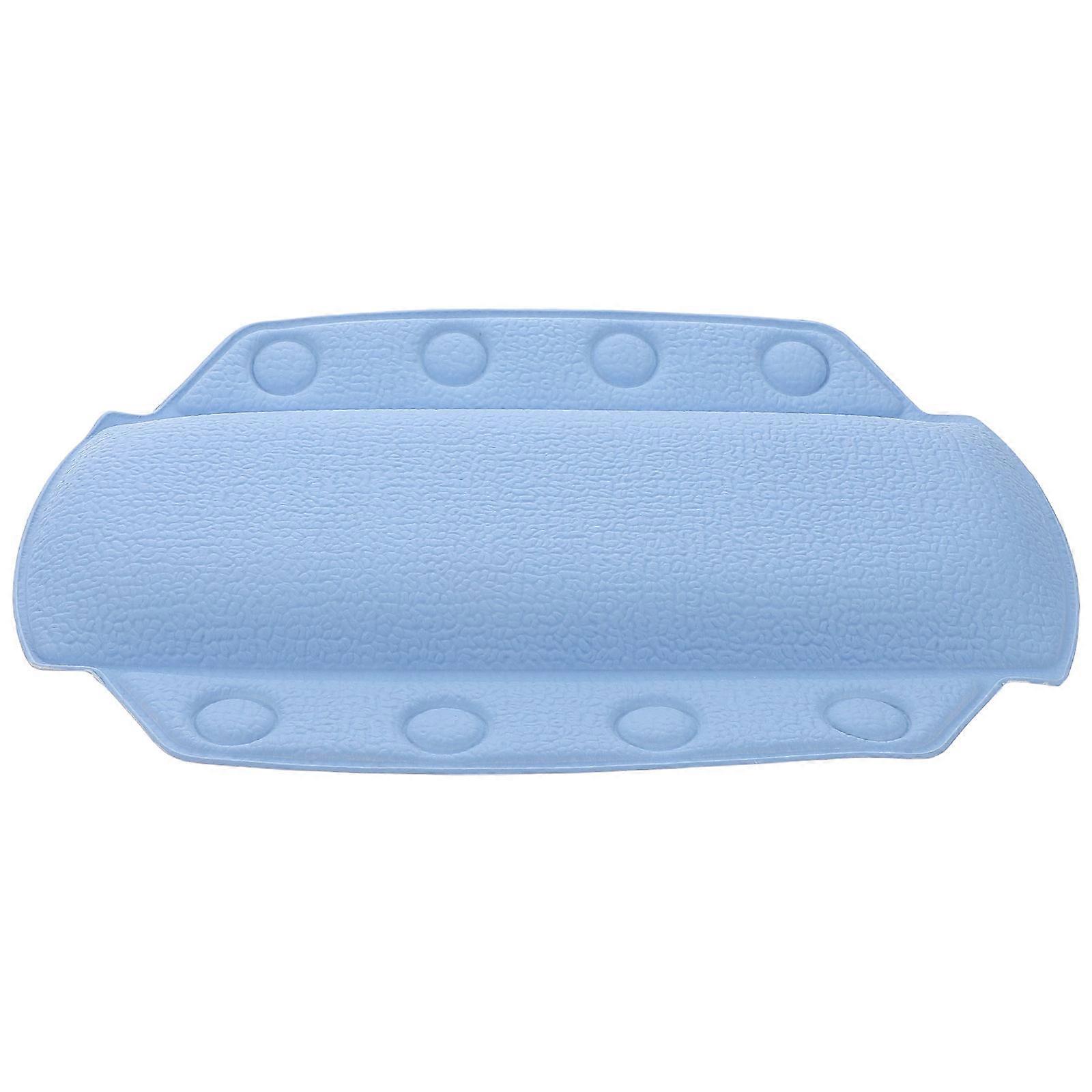 Skyblue Bathtub pillow with Suction Cups for Comfortable Bath Soaking Experience 10.5x6.5 Inches