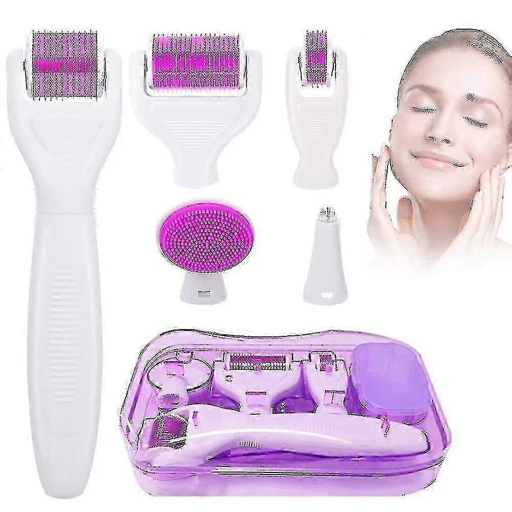 6 In 1 Microneedles Derma Roller For Face Care With Micro Needles