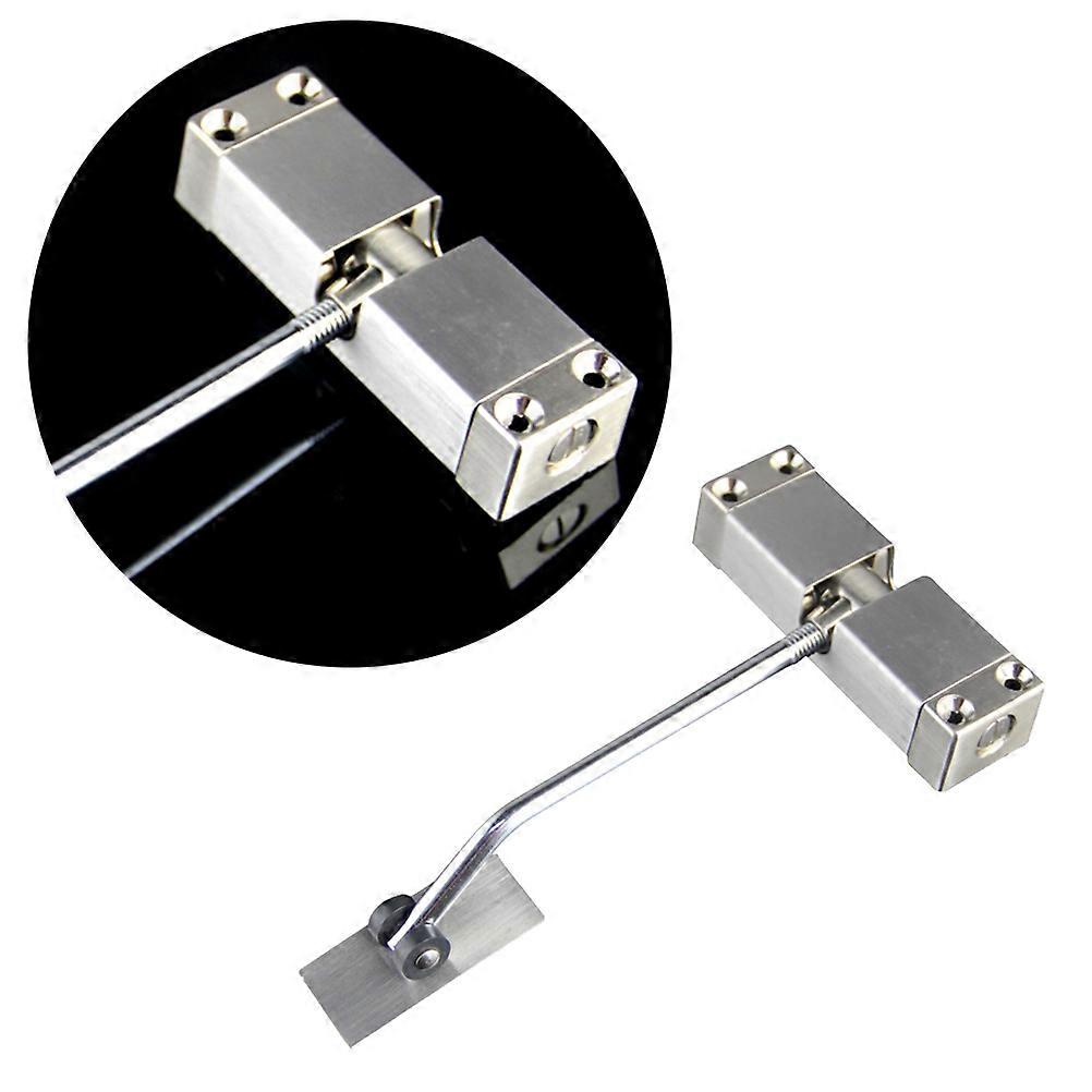 Durable Stainless Steel Automatic Door Closer with Adjustable Screws for Quiet Security