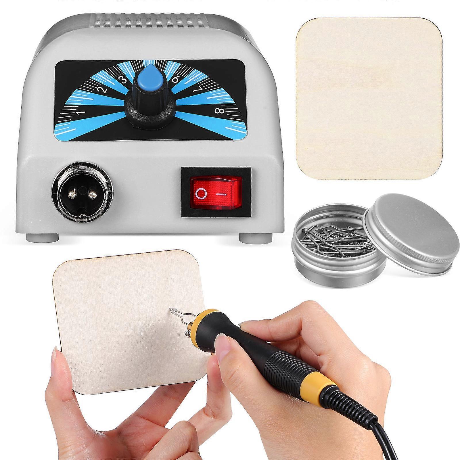 Wood Engraving Pen Burner Professional Pyrography Kit For Craft Projects Grey 10.80X8.30X6.0cm Ergonomic Handle 1Set