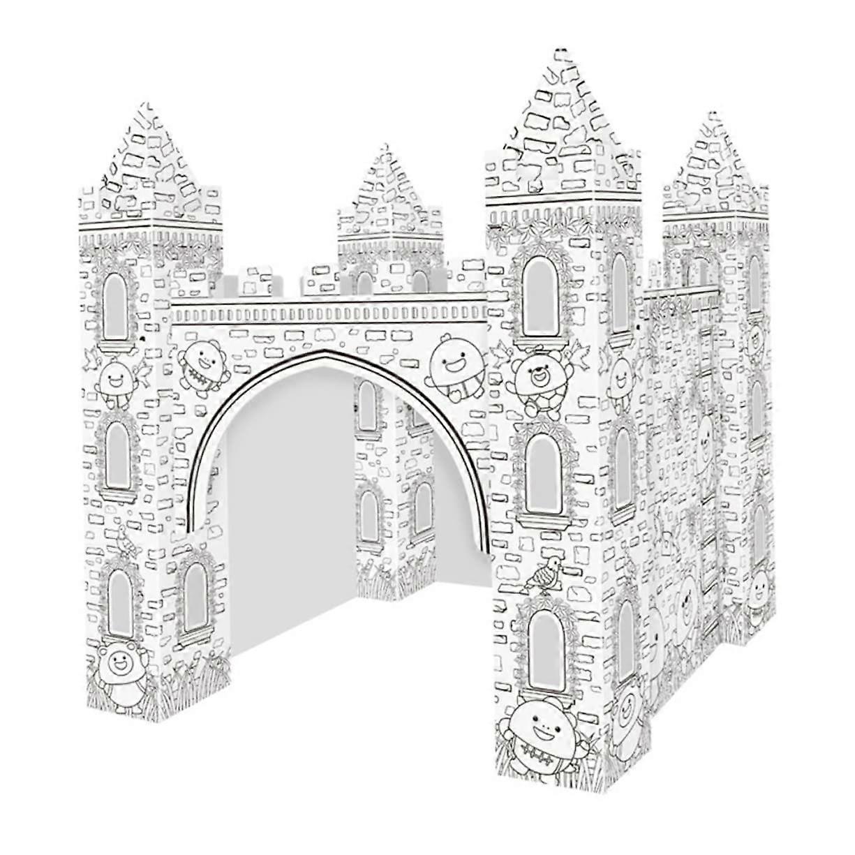 Paper Lock Coloring Set for Kids' Room - Creative DIY Craft Model for Birthday Parties, Removable Design, Craft Material