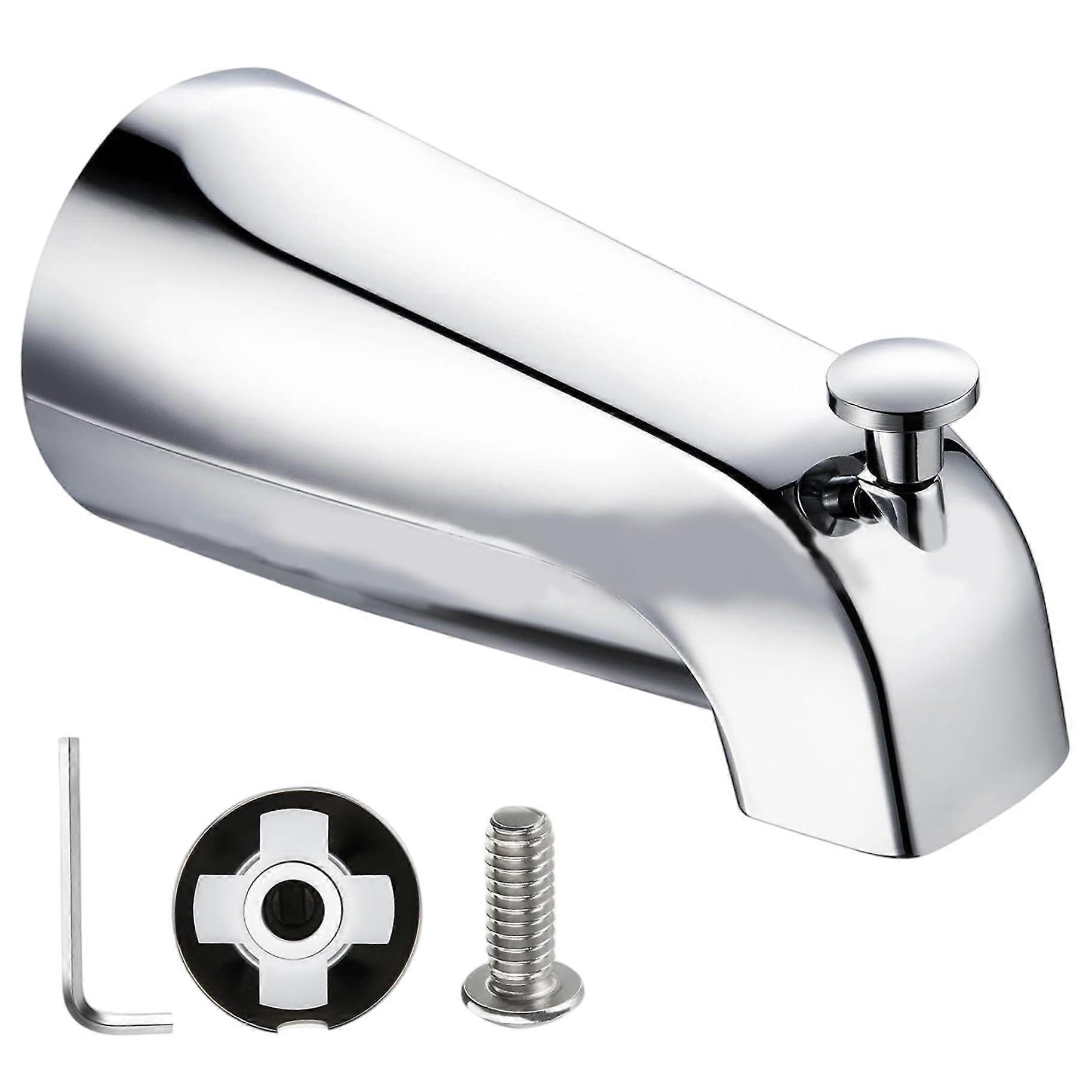 Tub Spout With Diverter Easy Install Trigger-Operated 1/2 Inch Copper Pipe Compatible With Bathtub Faucet