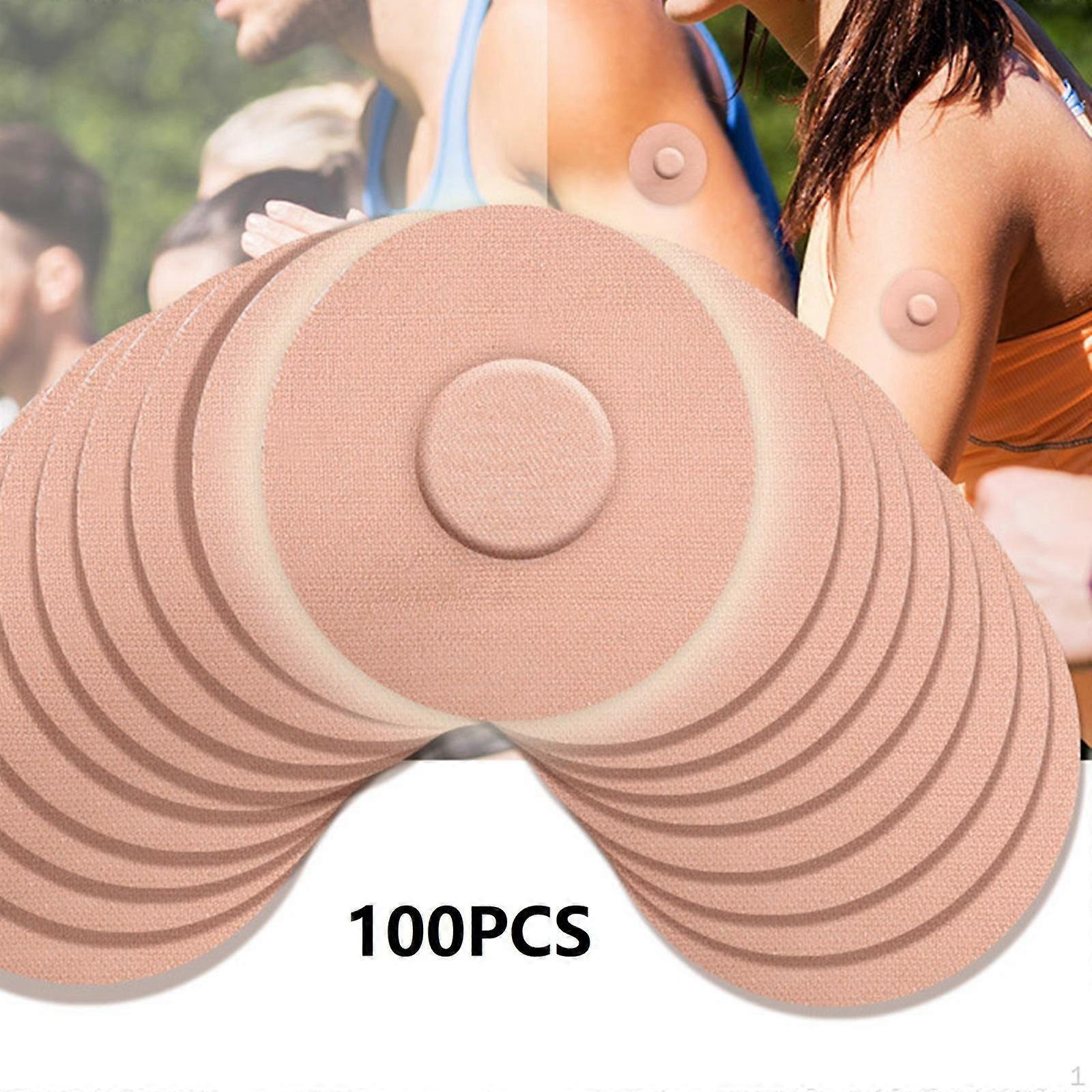 2x 50Pack Waterproof Sensor Adhesive Patches Flexible CGM Without Glue in The Center