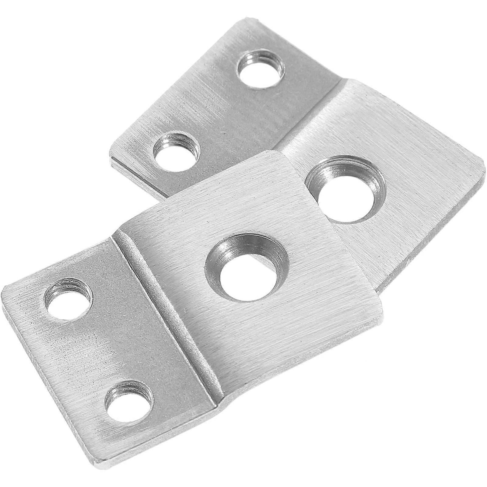 Extended Door Strike Plate Kit (2pcs) – Durable Reinforcement Plates for Deadbolt & Fingerprint Locks, Smooth Finish, Reliable Security Solution
