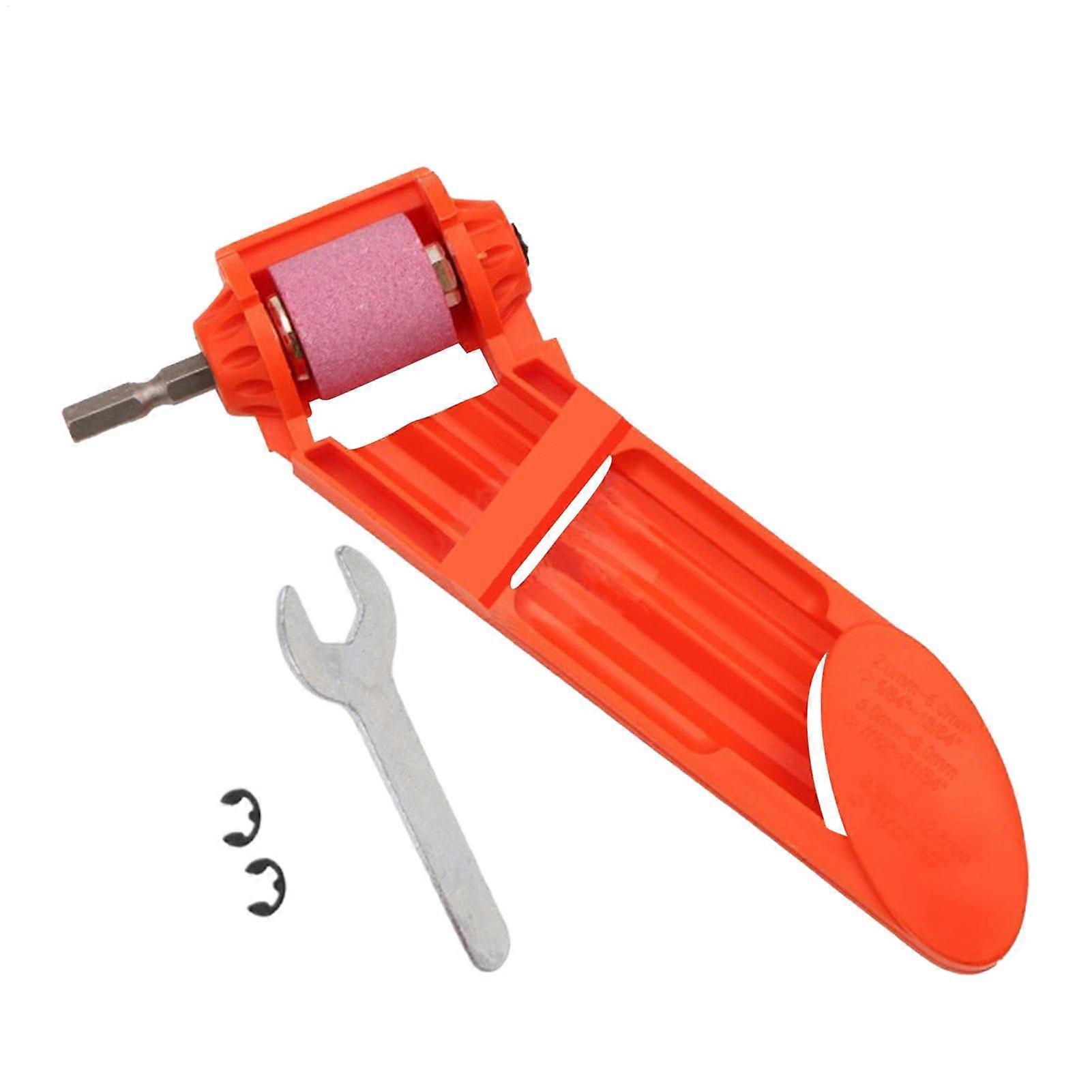 Drill Sharpener Hex Shank Portable Grinding Tool Multifunctional Drill Orange1 for Professionals and Amateurs