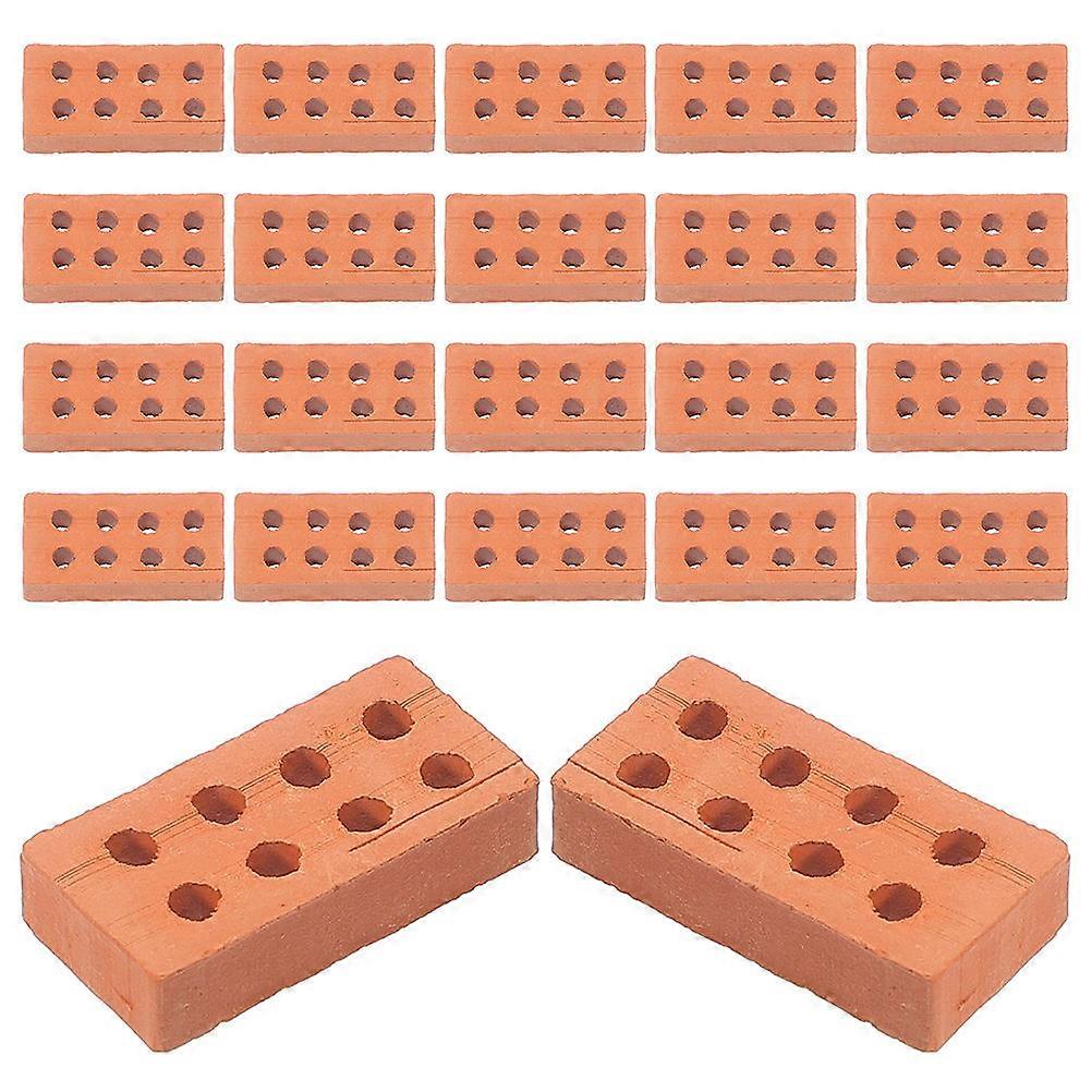 25pcs Mini Bricks Building Set for Realistic DIY Miniature Models – Ideal for Dollhouse Landscaping, School Projects & Layout Designs