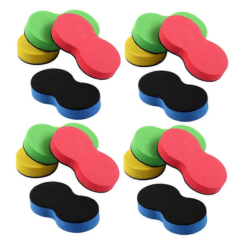 Erasers For Office Mini Chalkboard Eraser Versatile Usage EVA Felt Chalk Removal Nonporous Surfaces Game Rooms 80Pcs