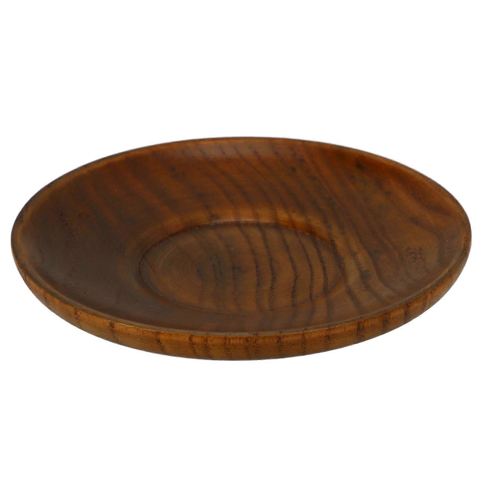 Wood Sauce Dish for Kitchen Lightweight Compact and Easy to Clean Coffee Color Versatile 3.54 Inches