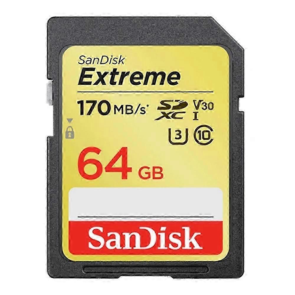 SANDISK Extreme 64GB SD Card U3 C10 V30 Memory Card for Phone Tablet Camera