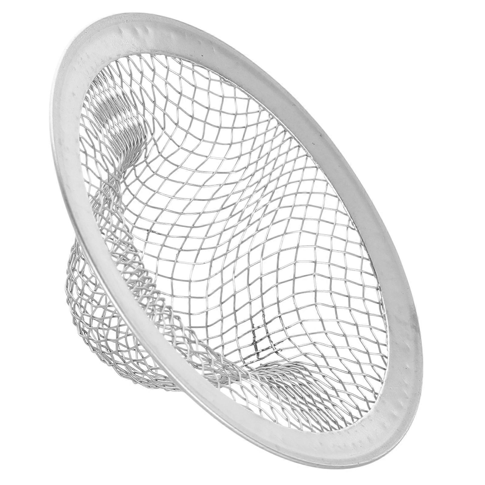 Stainless Steel Hair Catcher Strainer for Sinks & Bathtubs – Leakproof Filter Basket Drain Cover for Kitchen & Bathroom Use