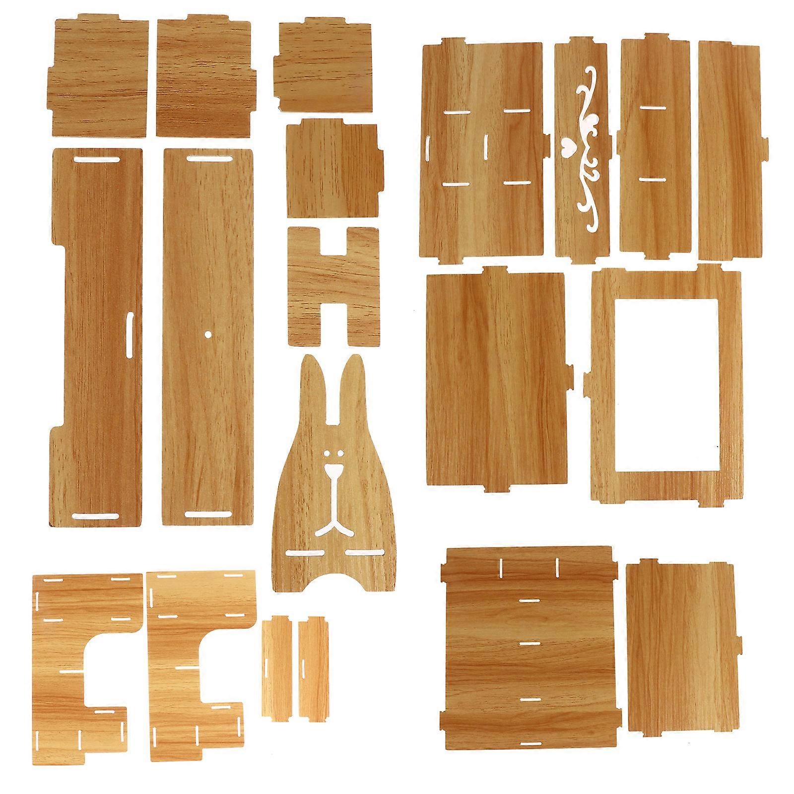 Desk Organizer with Large Capacity Pencil Holder and Compartment for Storage Use Brown Synthetic