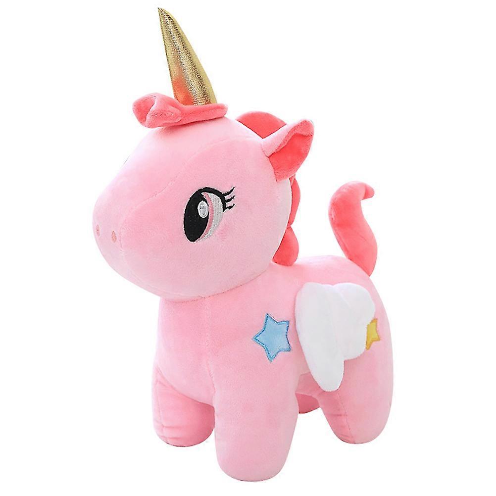 Mini Plush Unicorn For Children In Pink Cute Cartoon Shape Suitable For Reading And Playing 25cm x 18cm x 15cm Educational Function 1Pack