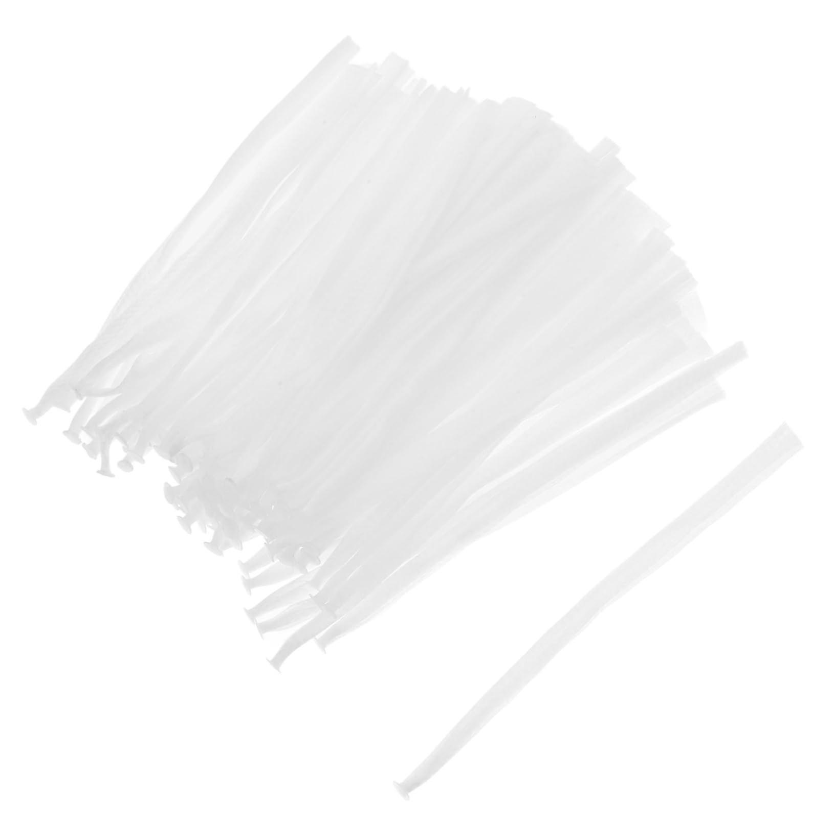 Sink Strainer Mesh Bags Pack of 100 for Kitchen Sink Waste Disposal, Fine Mesh Polyester and Spandex, White Color