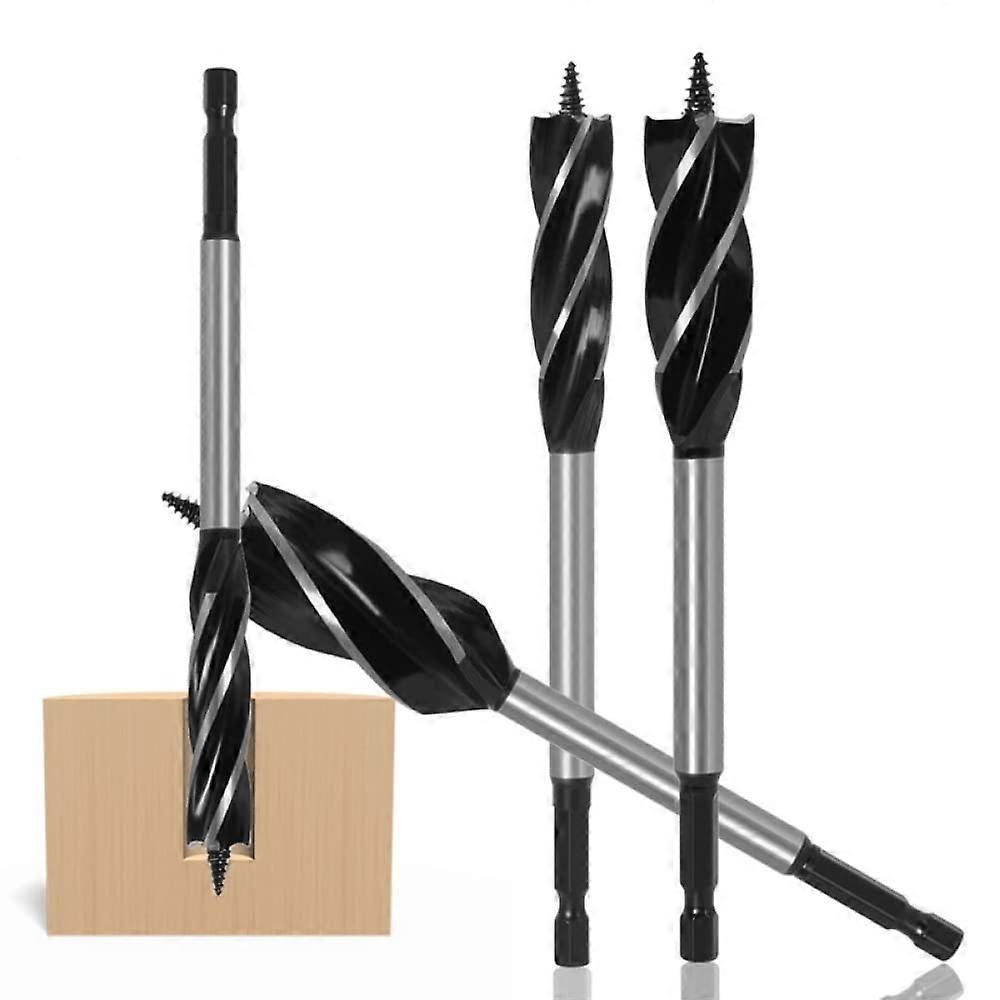 10-35mm High Speed Steel Twist Drill Bit for Woodworking, Long Four Slot Design, Door Lock Hole Opener, 30mm Size
