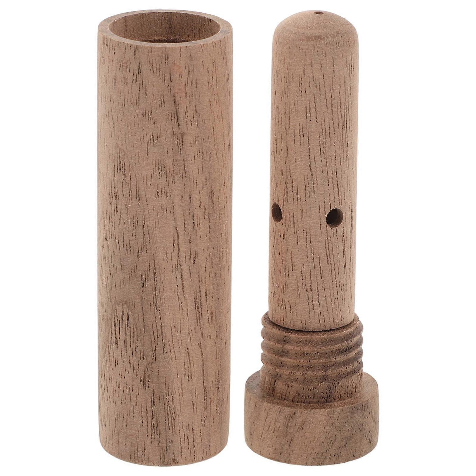 Wood Aromatherapy Nasal Stick for Daily Use Brown Color Aroma 4.5 Inches
