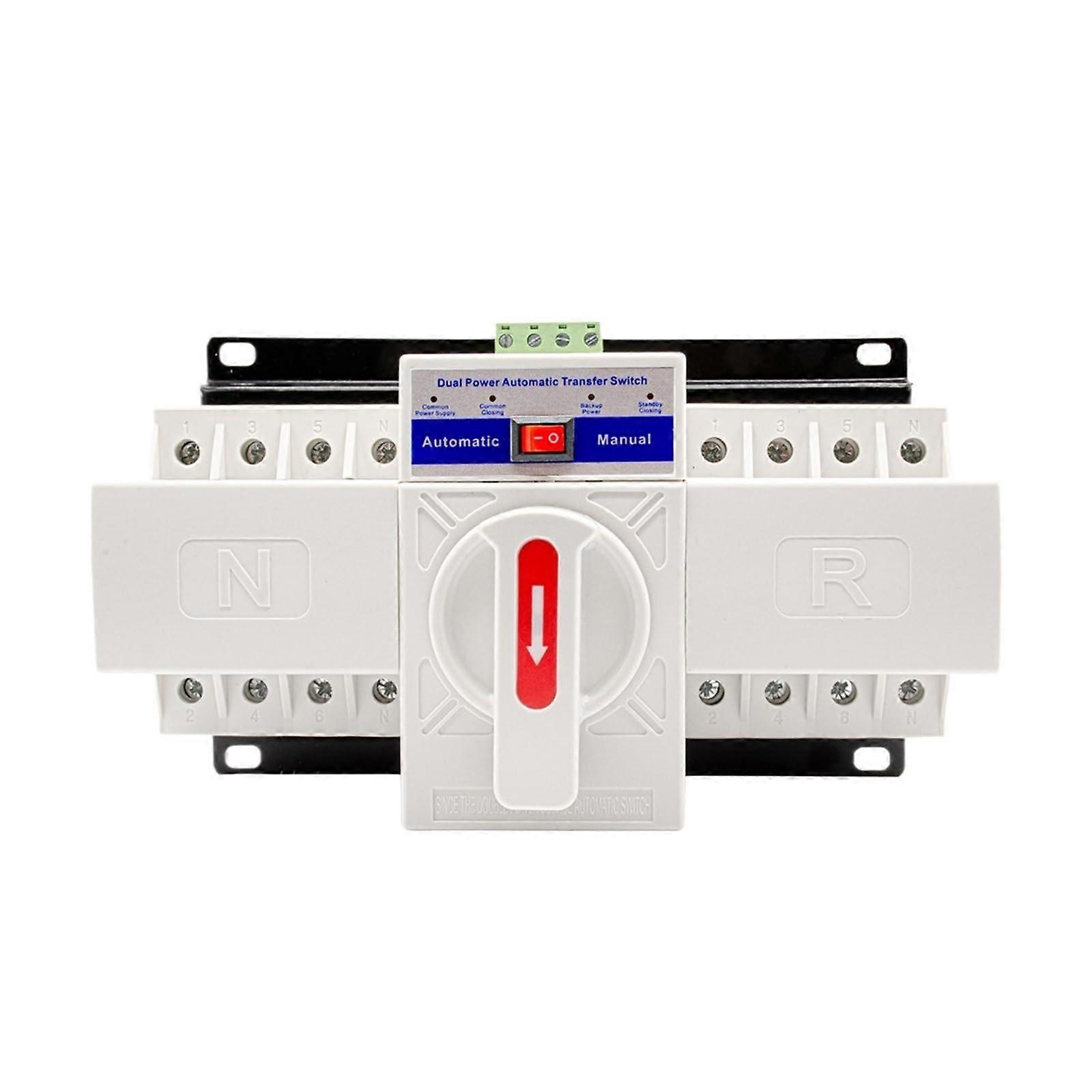 Dual Power ATS 2P/4P 63A Dual Power Automatic Transfer Switch AC230V (4P 63A) (4P 63A)