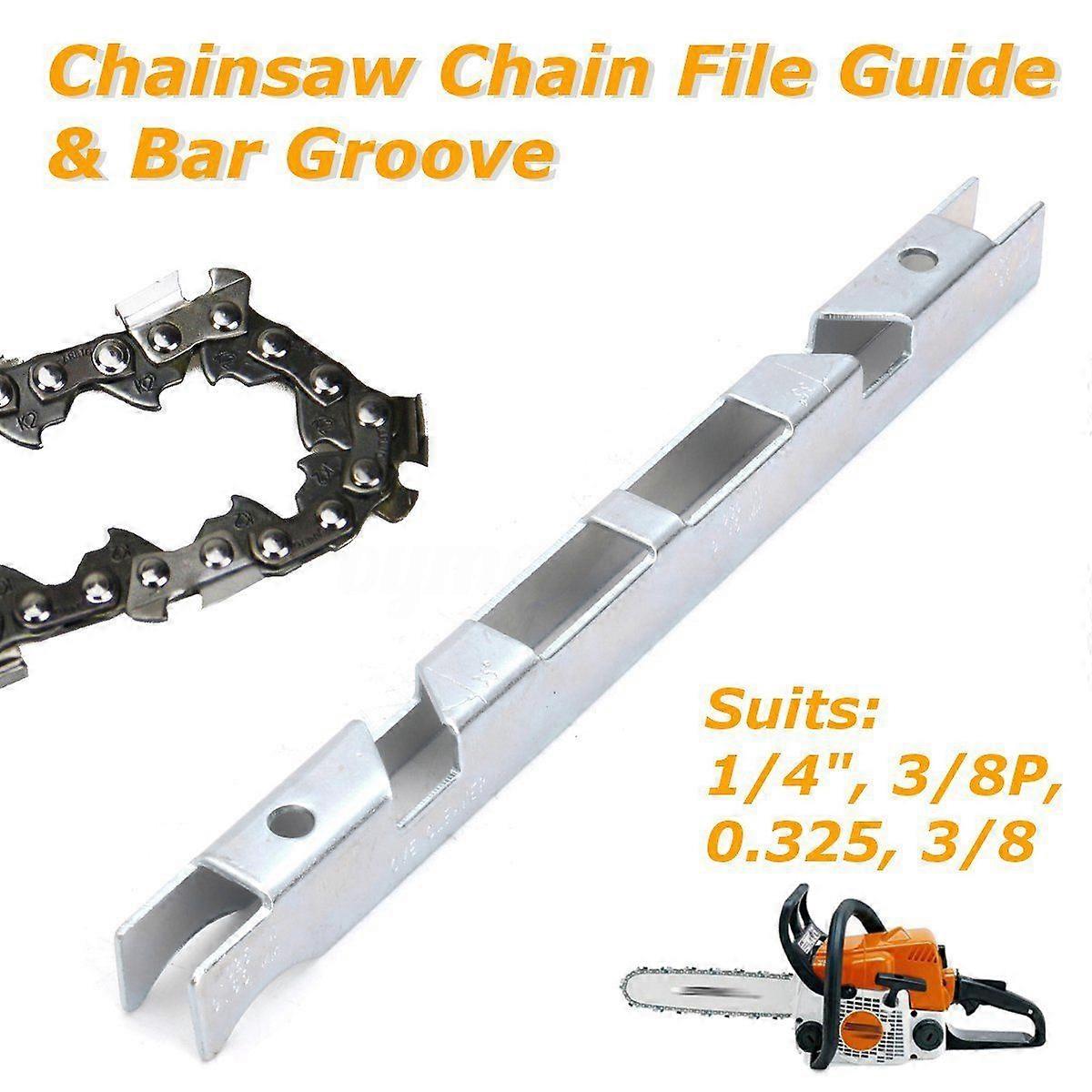 1pc Chainsaw Depth Gauge File Guide Bar Groove Universal For 1/4" 3/8" P 0.325" Chainsaw Garden Tool Parts