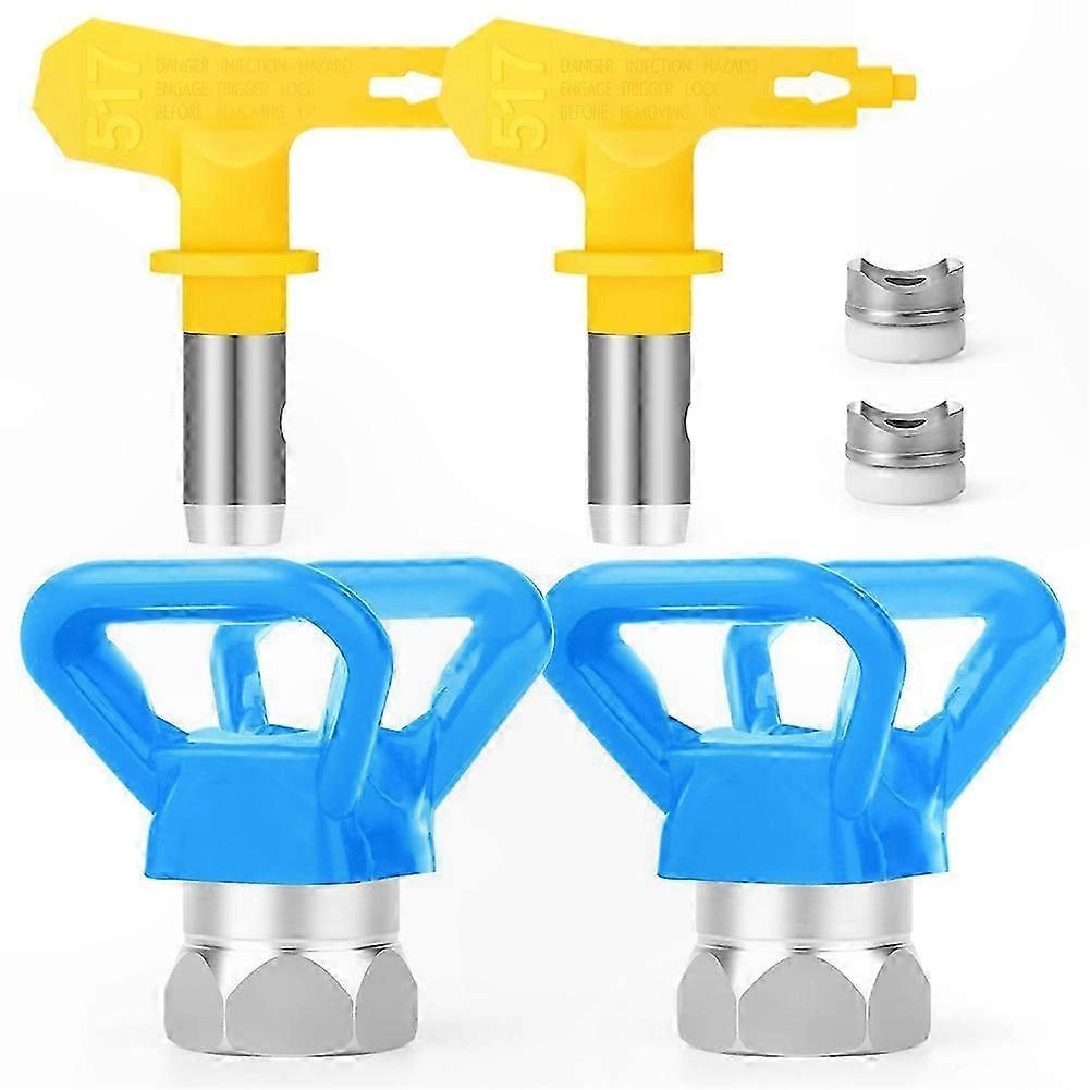 4-Piece Reversible Airless Spray Nozzle Tips Set for Paint Sprayers