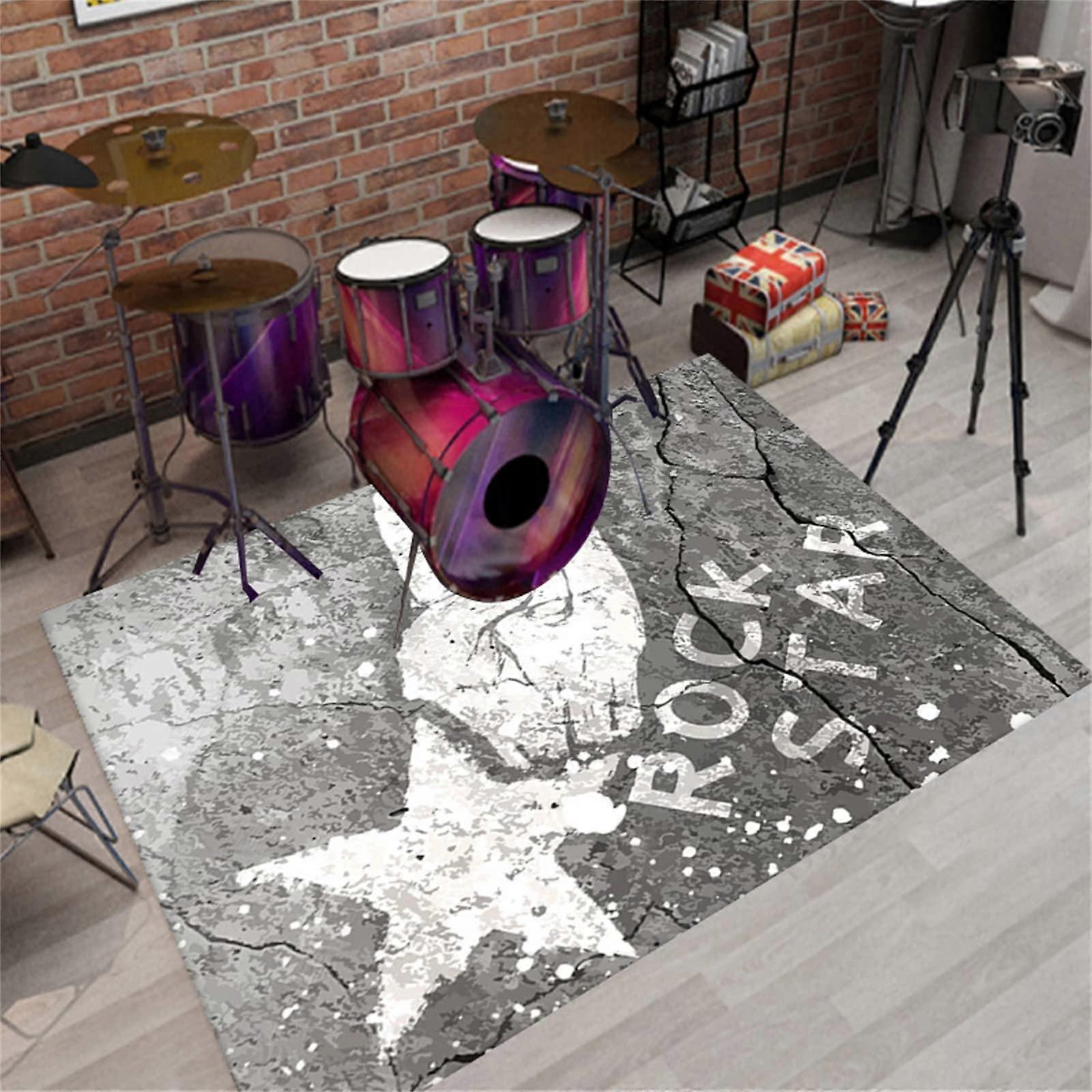 Home carpet, nonslip soundproof floor mat, drum carpet, professional soundproof mat, floor mat for percussion instruments/Style 2/80 * 120cm