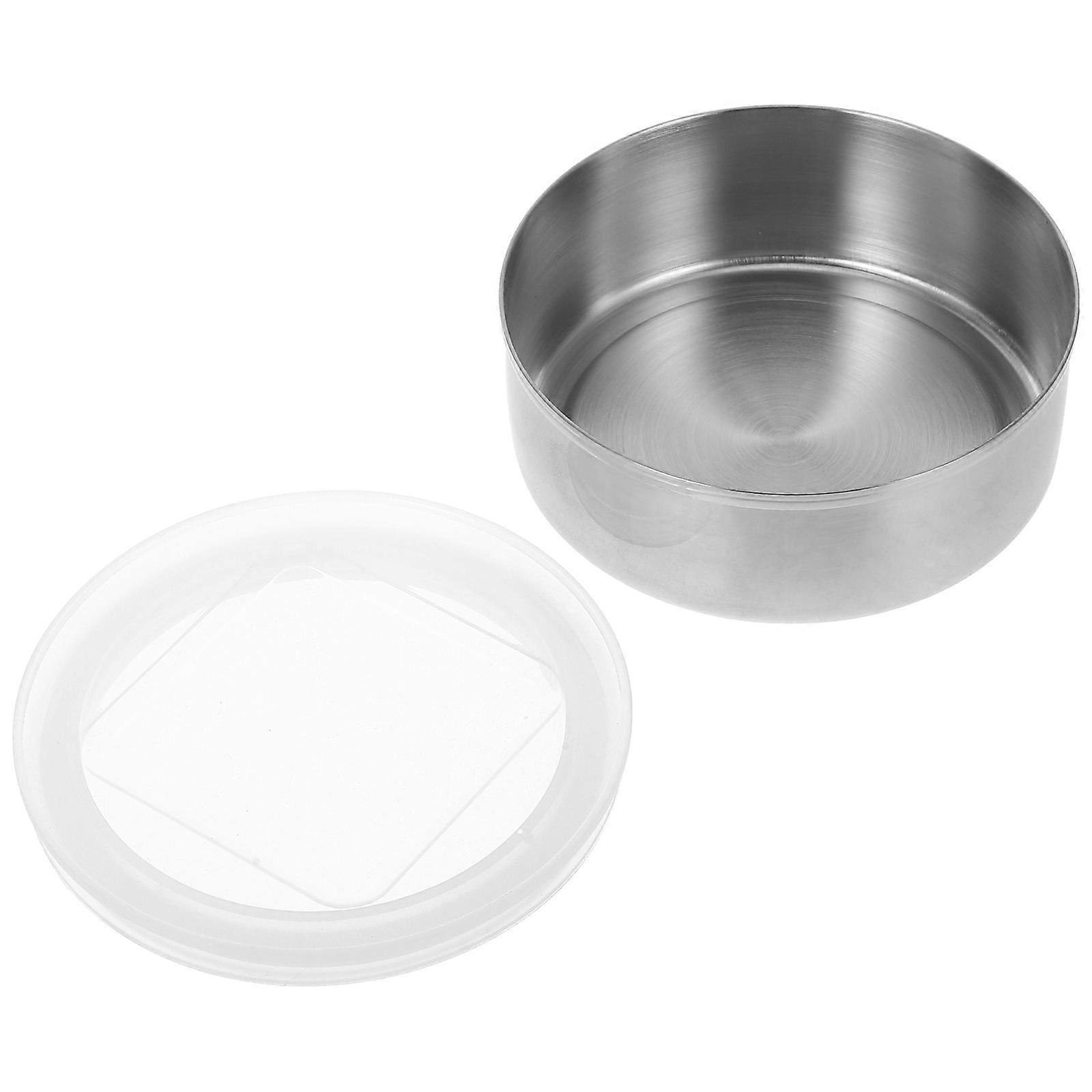 Stainless Steel Spice Jars Magnetic Attachment Kitchen Use Condiment Storage Square Design Freshness Preservation 3.93X3.93X1.49IN 1Pcs