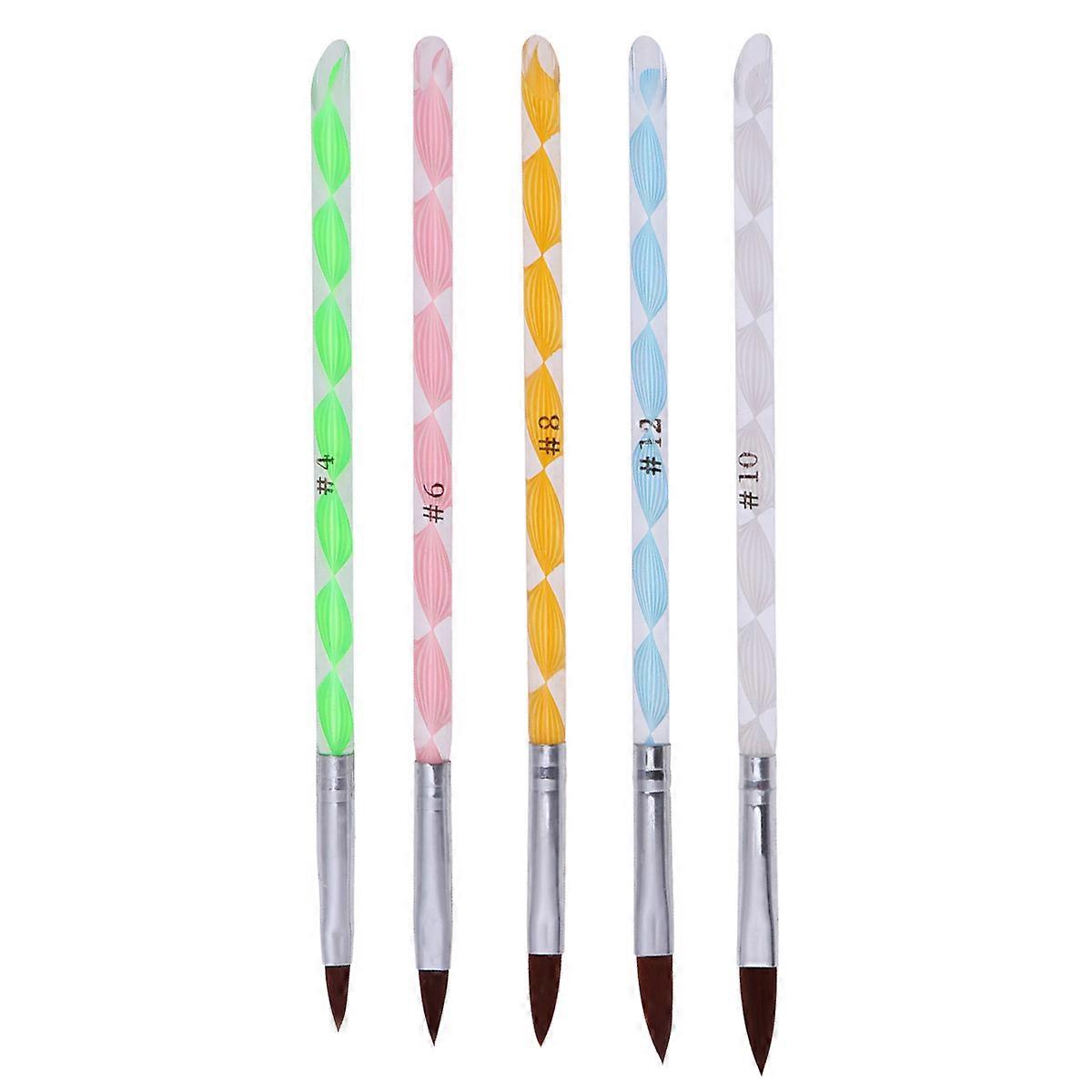 Durable Brushes for Nail Art Enthusiasts with Comfortable Long Handles