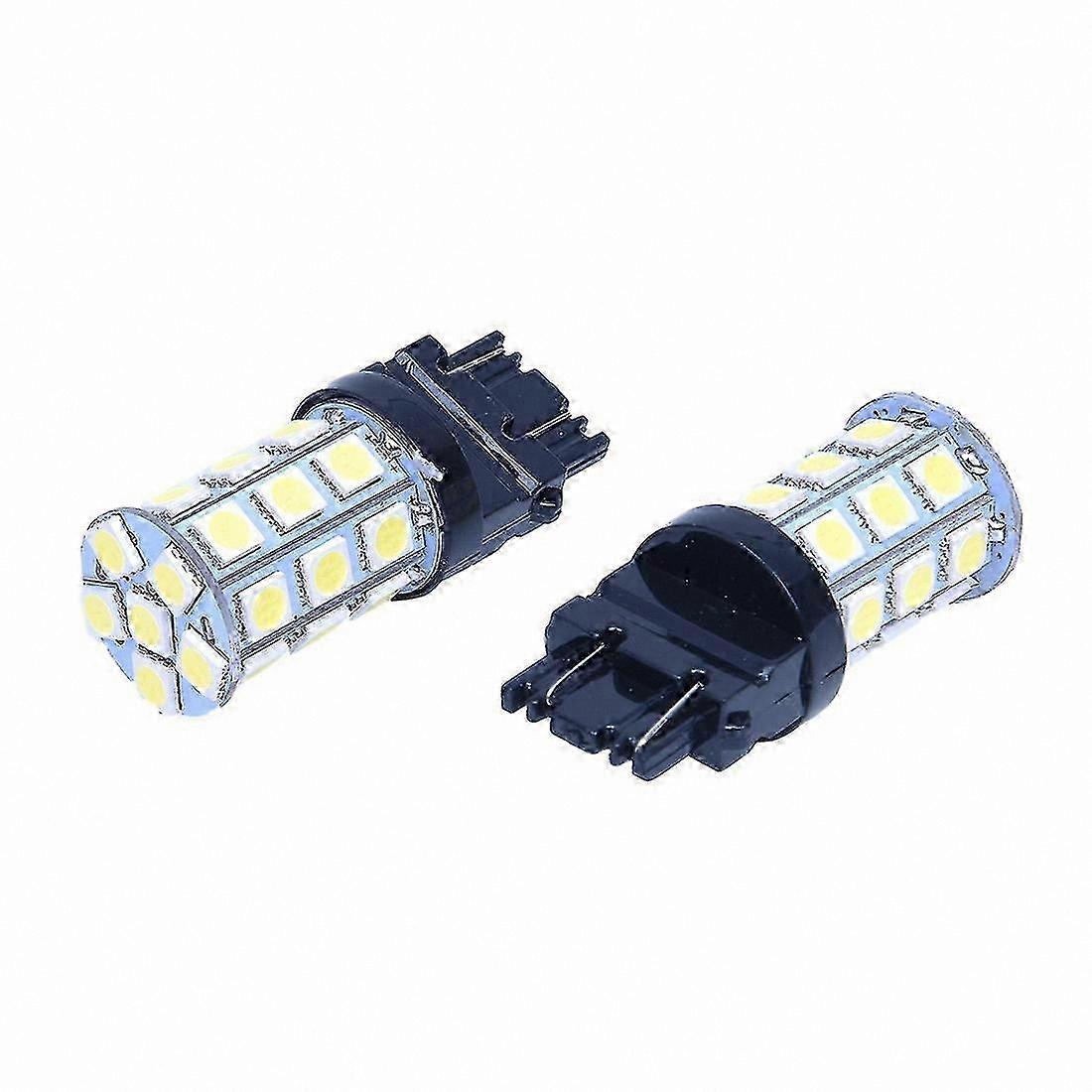 Xenon White 27-SMD 5050 LED Bulb, T25 W21/5W 3157 7443, 12V Car Lamp for Vehicle Lighting