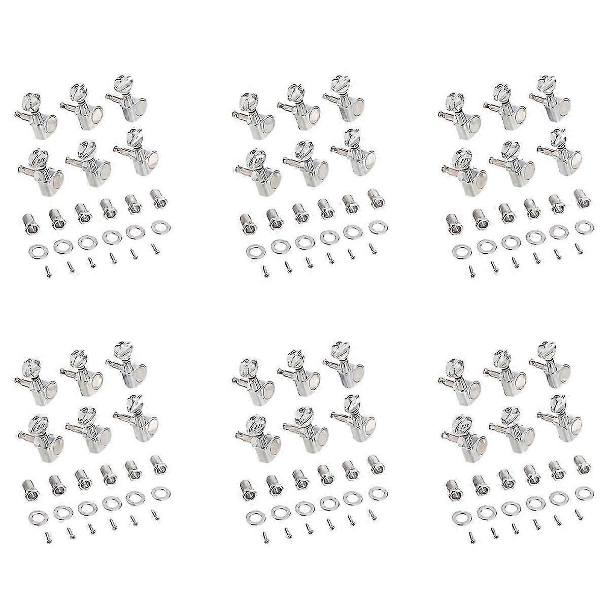 36pcs 6R Guitar Tuning Pegs Tuners Machine Heads for Replacement