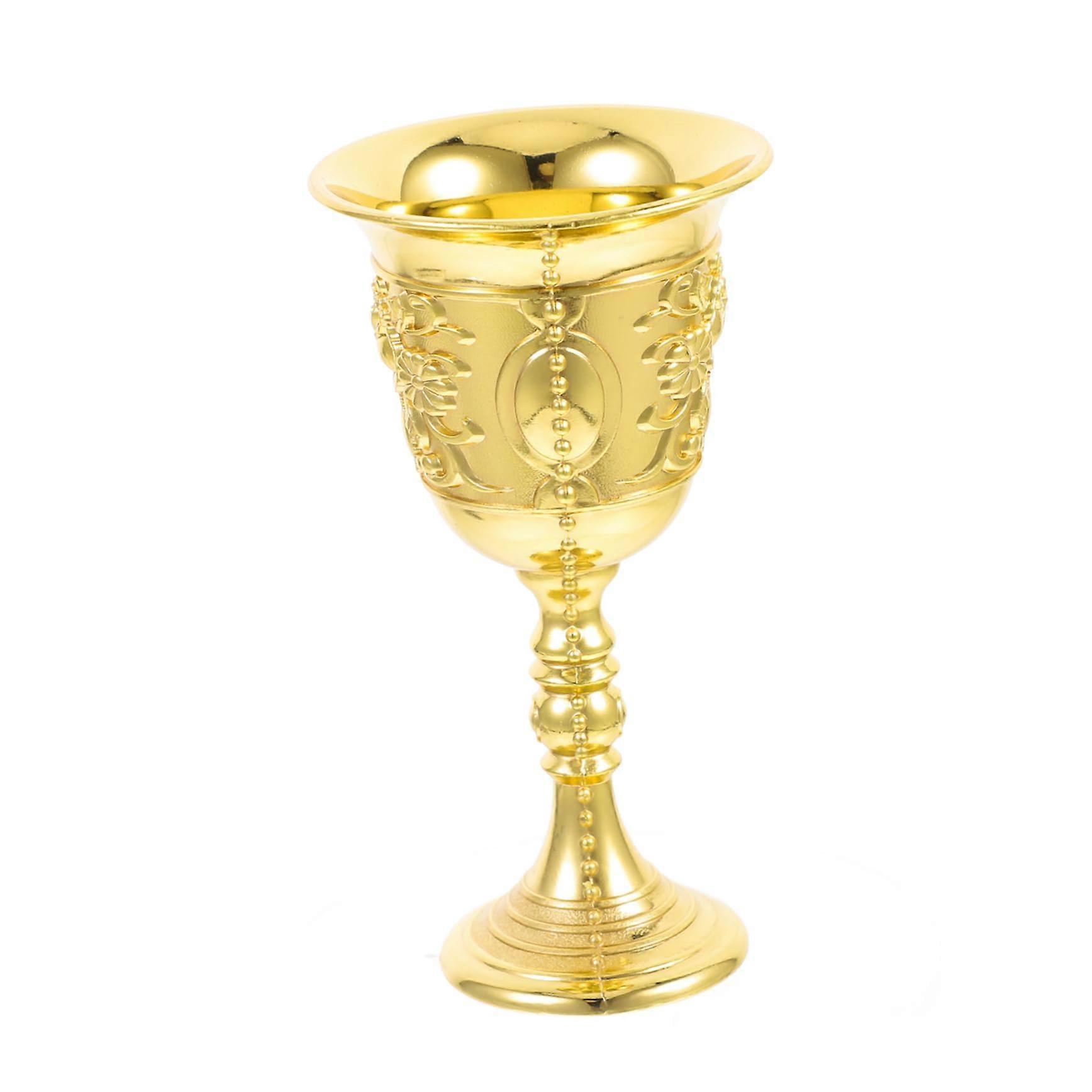 Elegant Retro Goblet Wine Cup Set for Cocktails and Spirits, Durable 9.80x5.20cm, Golden Finish for Stylish Occasions
