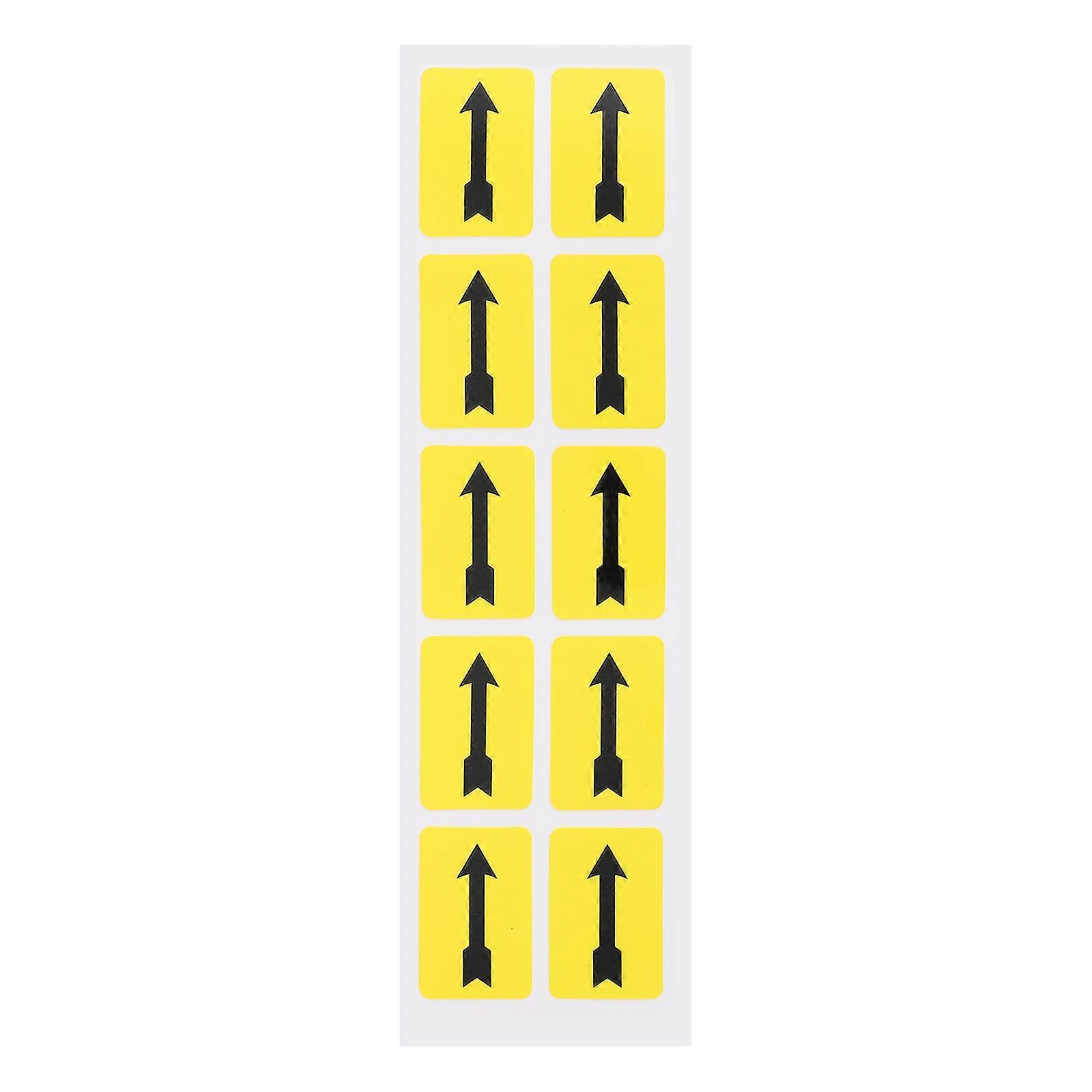 Equipment Stickers With Arrow Design For Warning Indication In Gym Office Equipment Factory 3x2cm Strong Adhesion 10Pcs