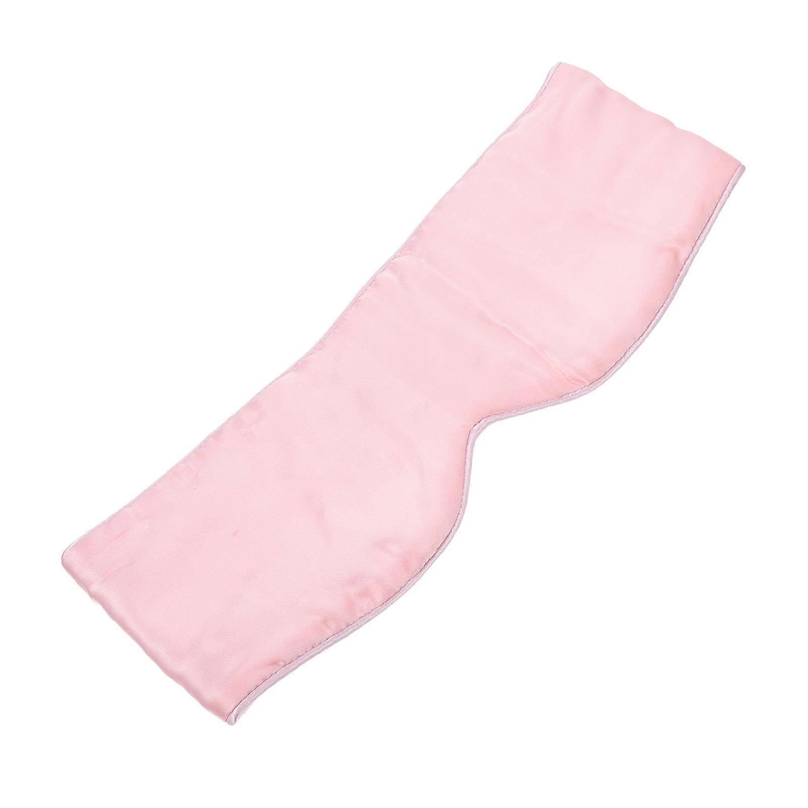 Breathable Eye Mask with Elastic Band, Lightweight Comfortable Sleeping Cover for Travel and Home Use, Noise Reducing Pink Shade