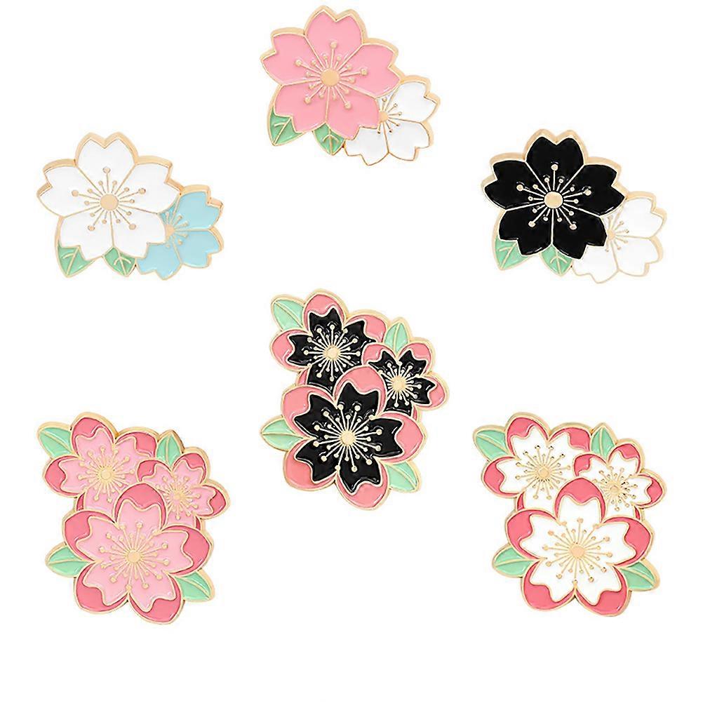 Here's a refined product description for your **6pcs Cherry Blossom Brooch Set**:
๐ธ **6PCS Cherry Blossom Brooch Set Japanese Style Alloy Dress